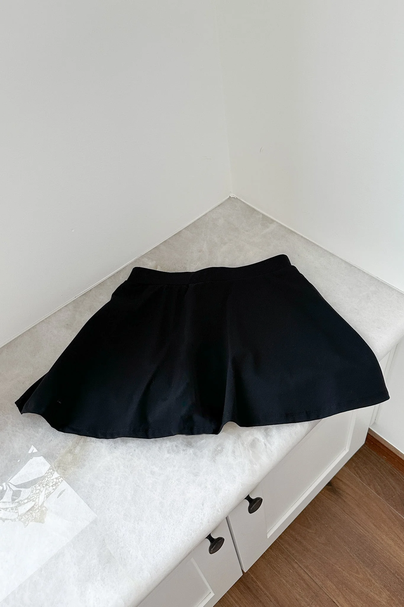 Dance With Me Tennis Skort in Black