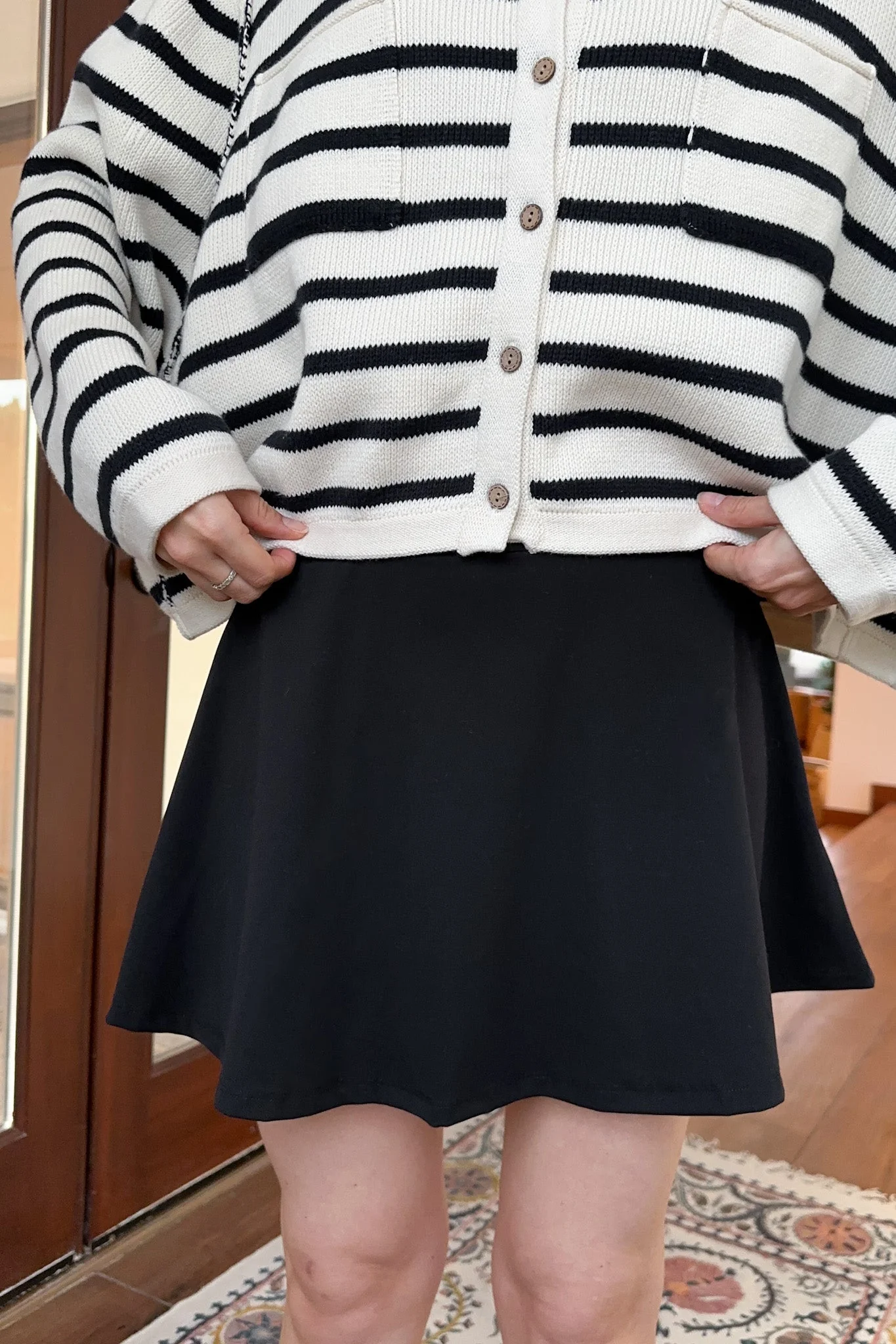Dance With Me Tennis Skort in Black - Image 4