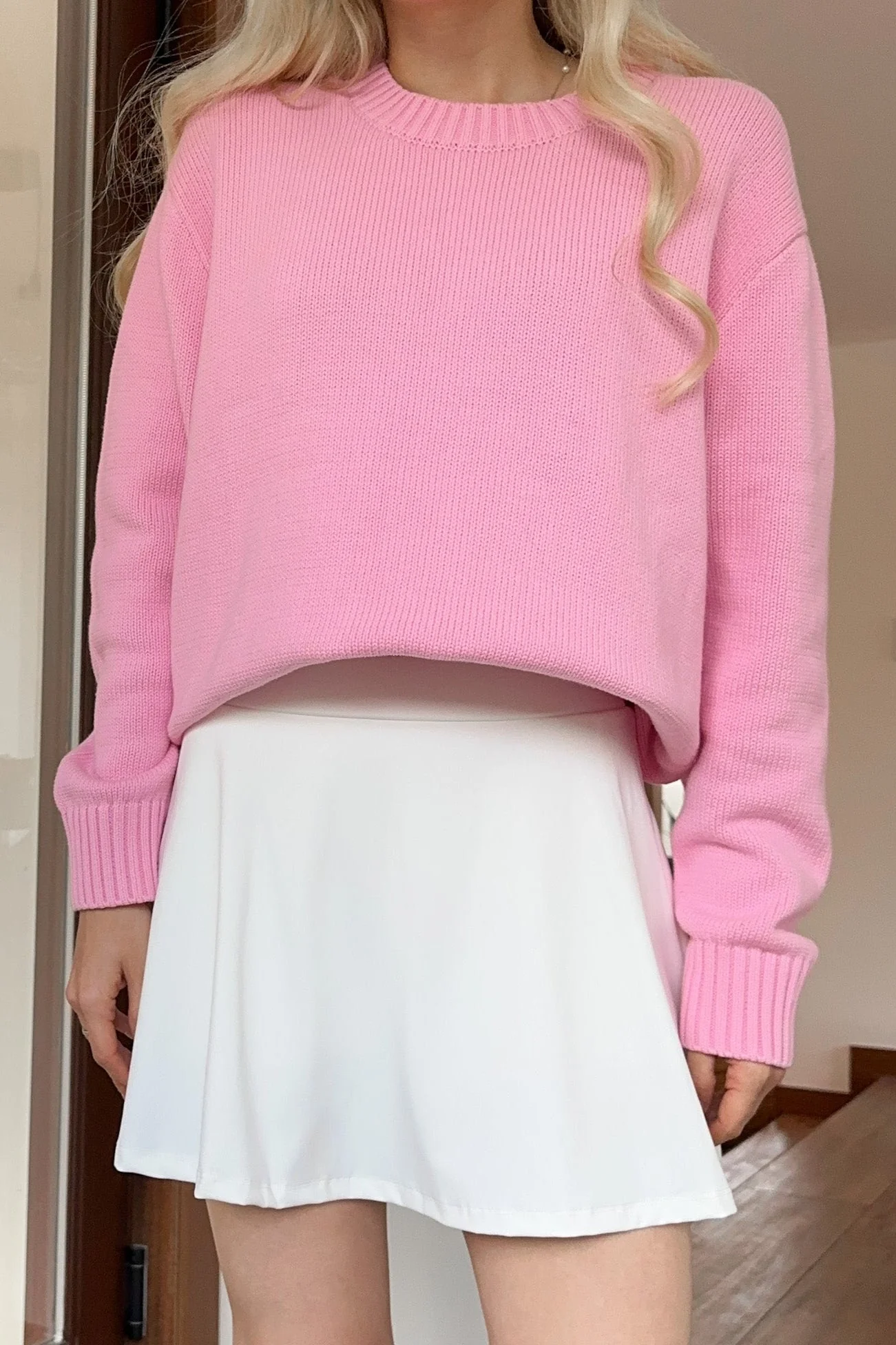 Dance With Me Tennis Skort in White