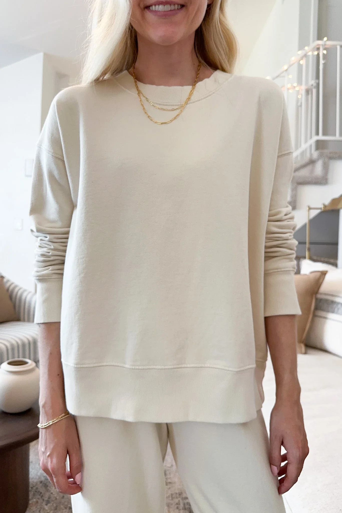 Daydreamer Organic Cotton Pullover in Natural