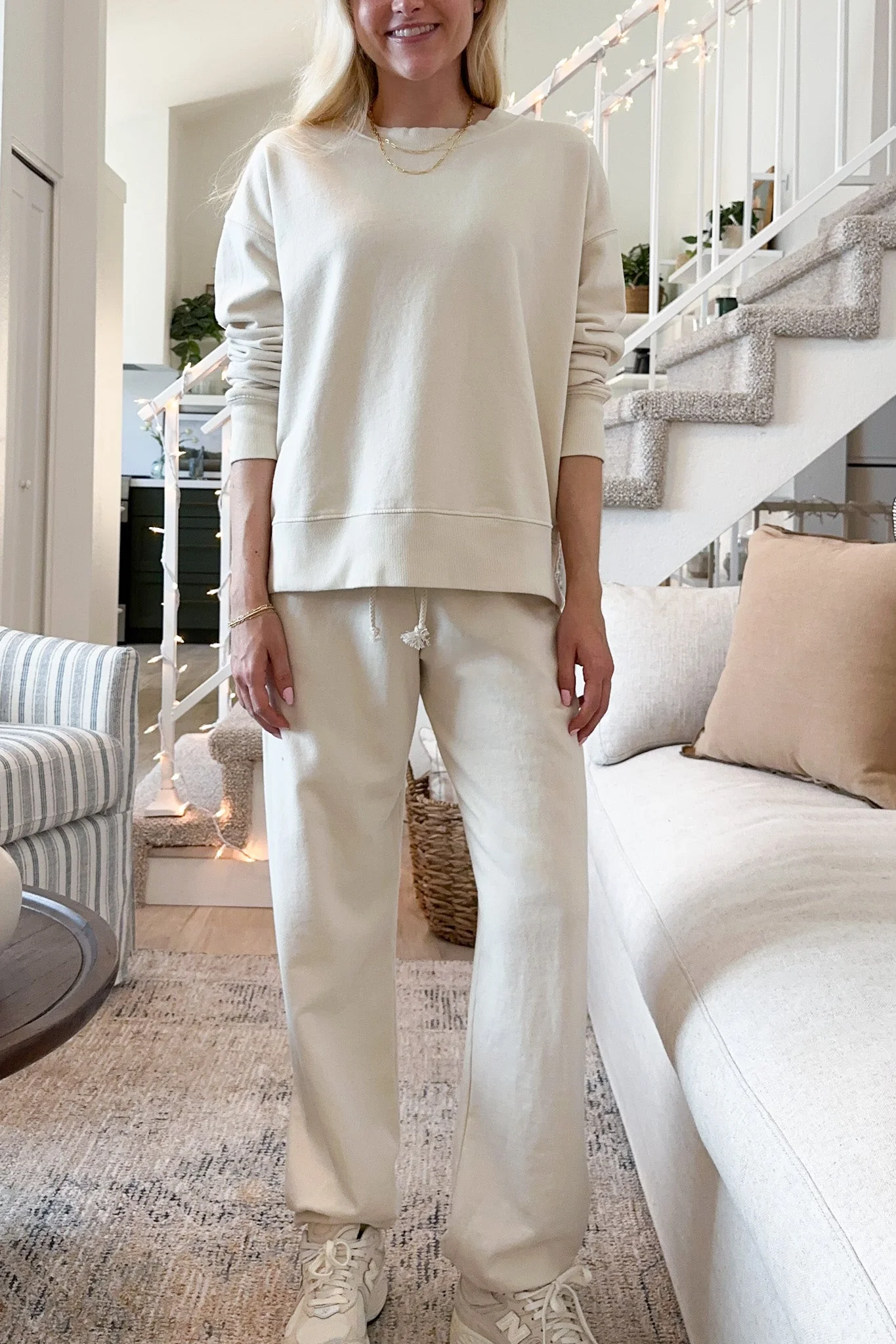 Daydreamer Organic Cotton Pullover in Natural - Image 4