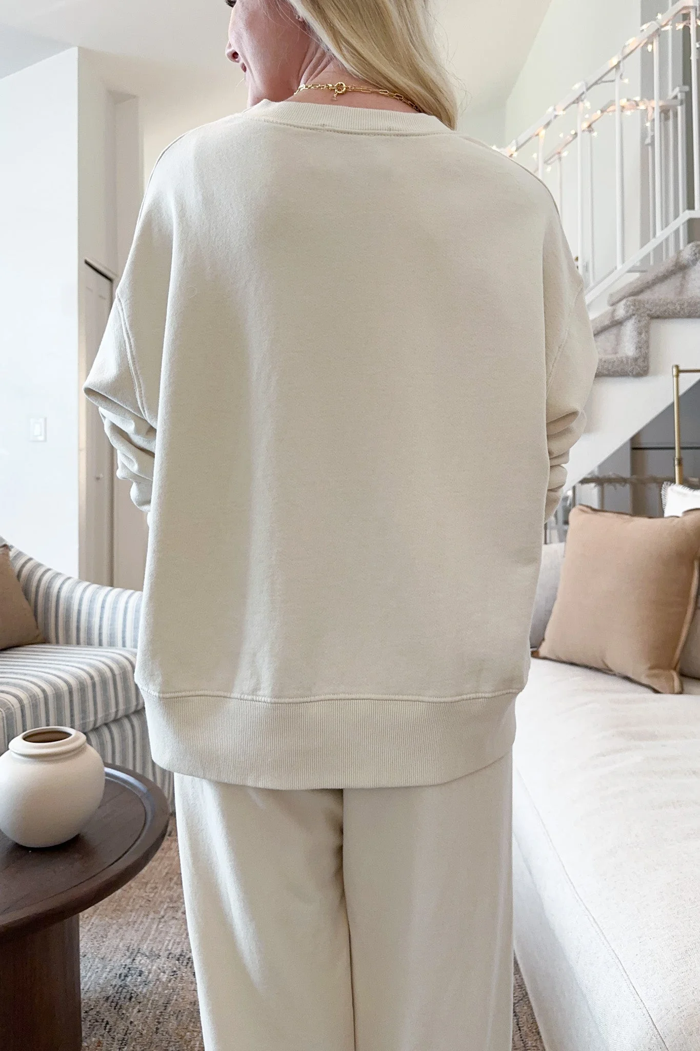 Daydreamer Organic Cotton Pullover in Natural - Image 7