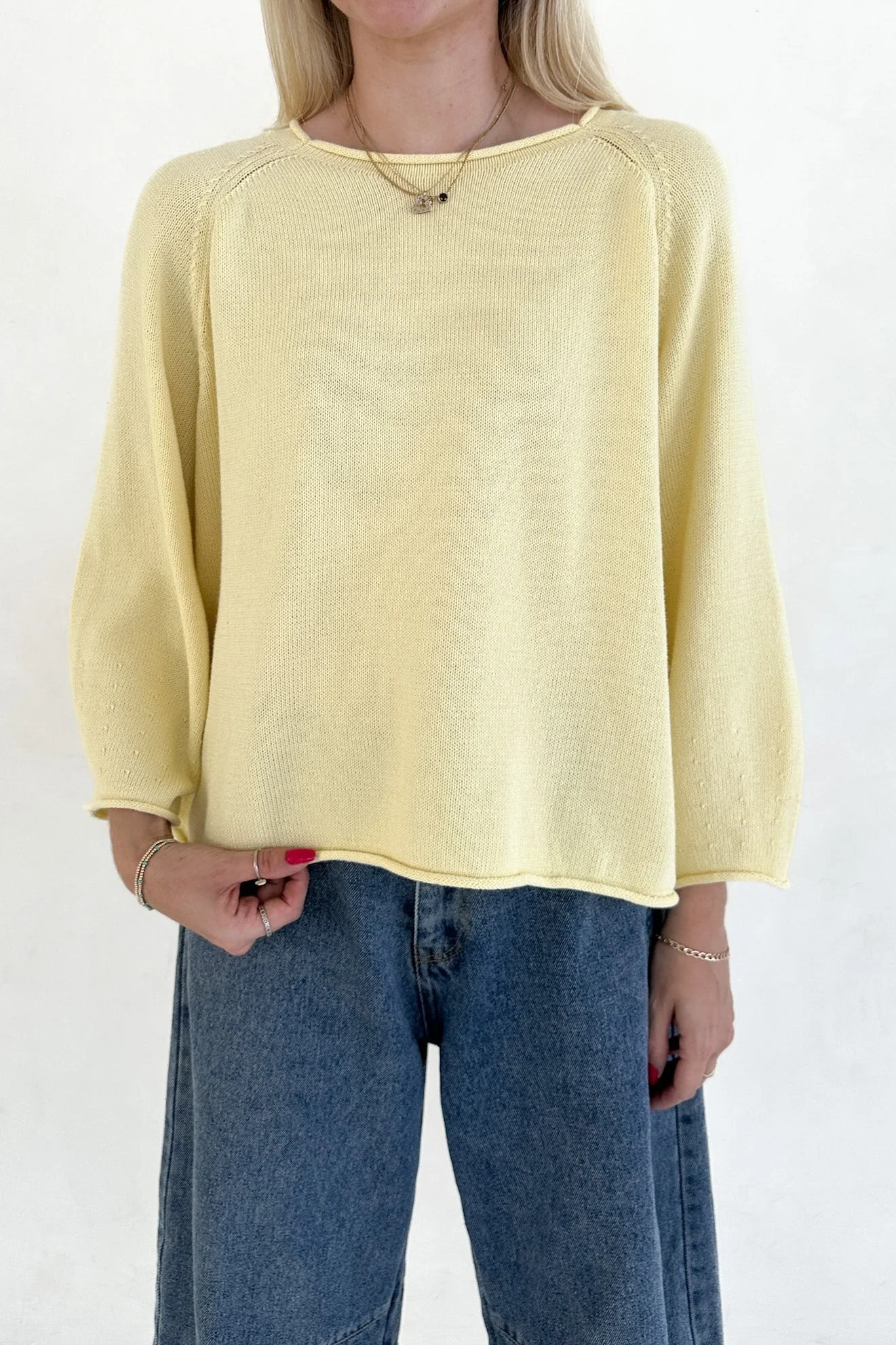 Daylight Lightweight Cotton Knit Sweater - Image 6