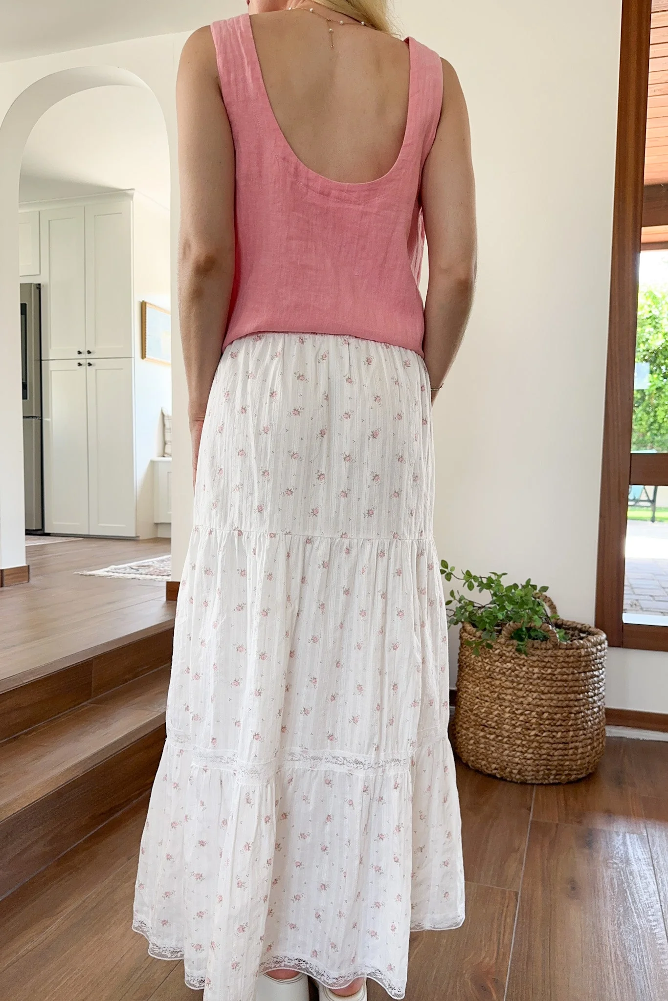 Delilah Floral Print Tiered Skirt - Image 7