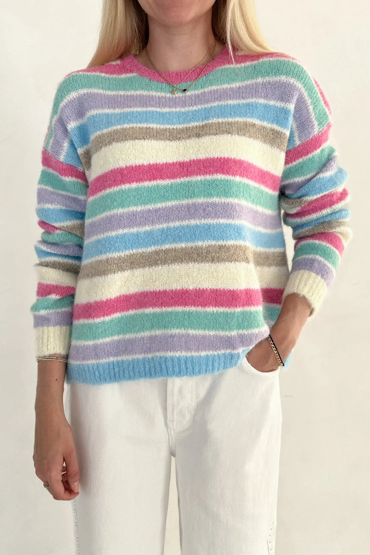 Dream House Knit Sweater in Rainbow - Image 3