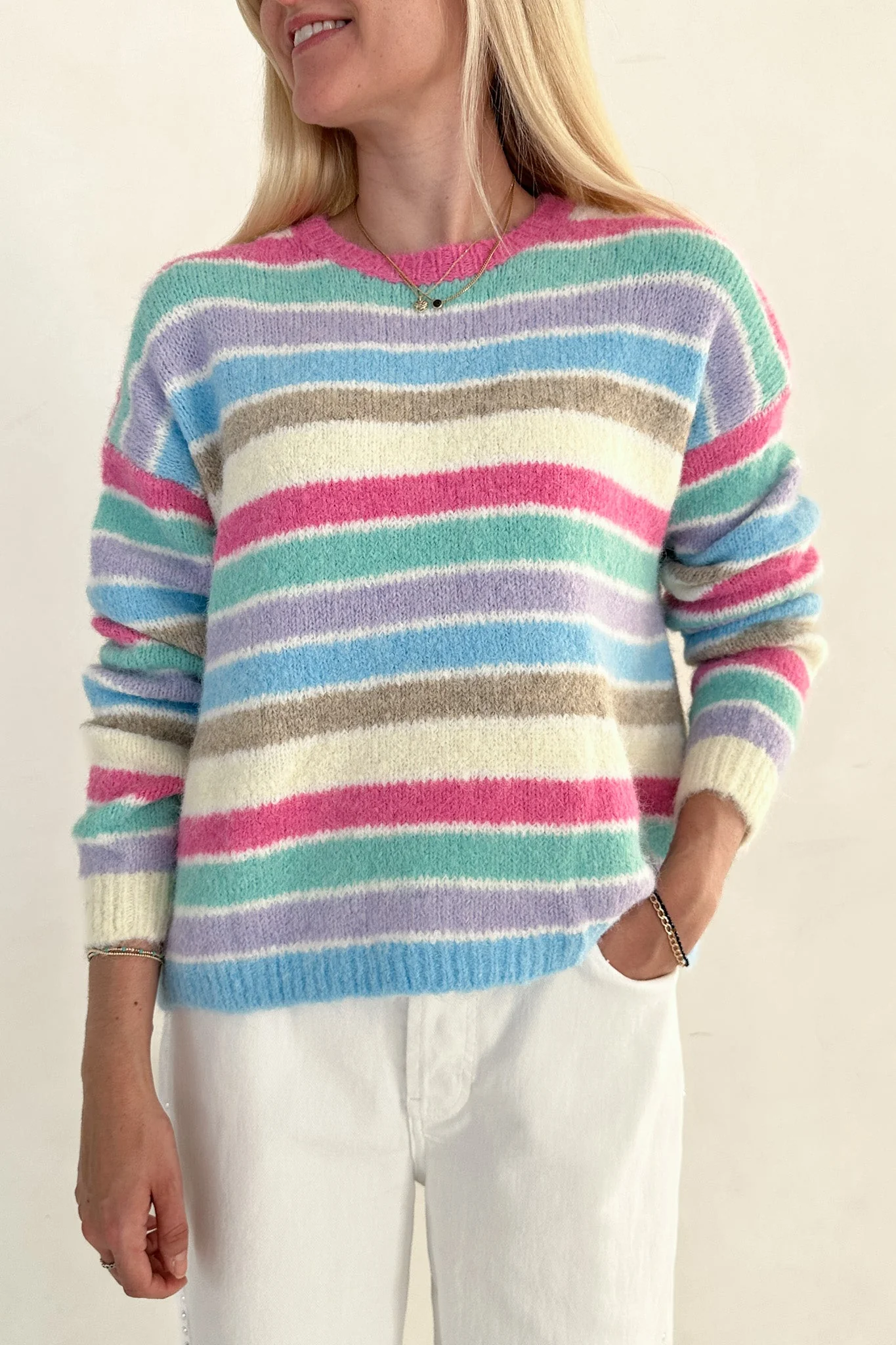 Dream House Knit Sweater in Rainbow - Image 4