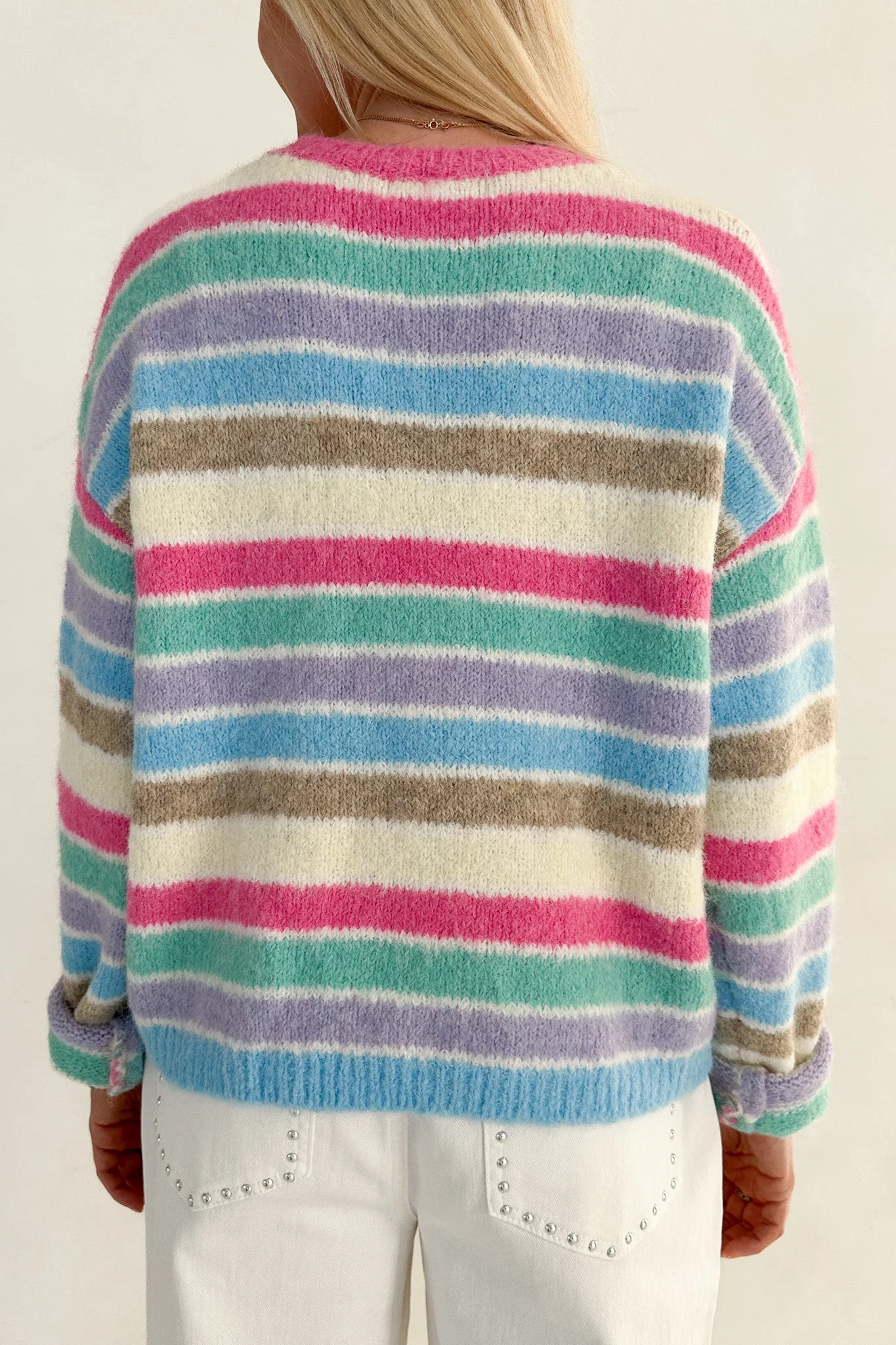 Dream House Knit Sweater in Rainbow - Image 6