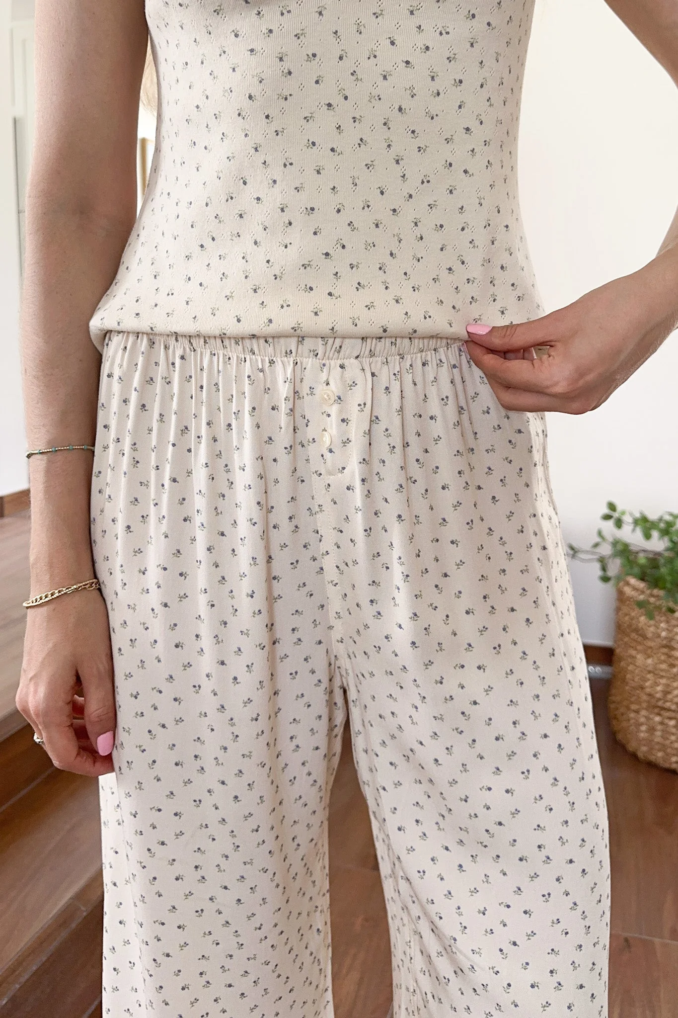 Dreamland Ditsy Floral Cozy Lounge Pants - Image 2