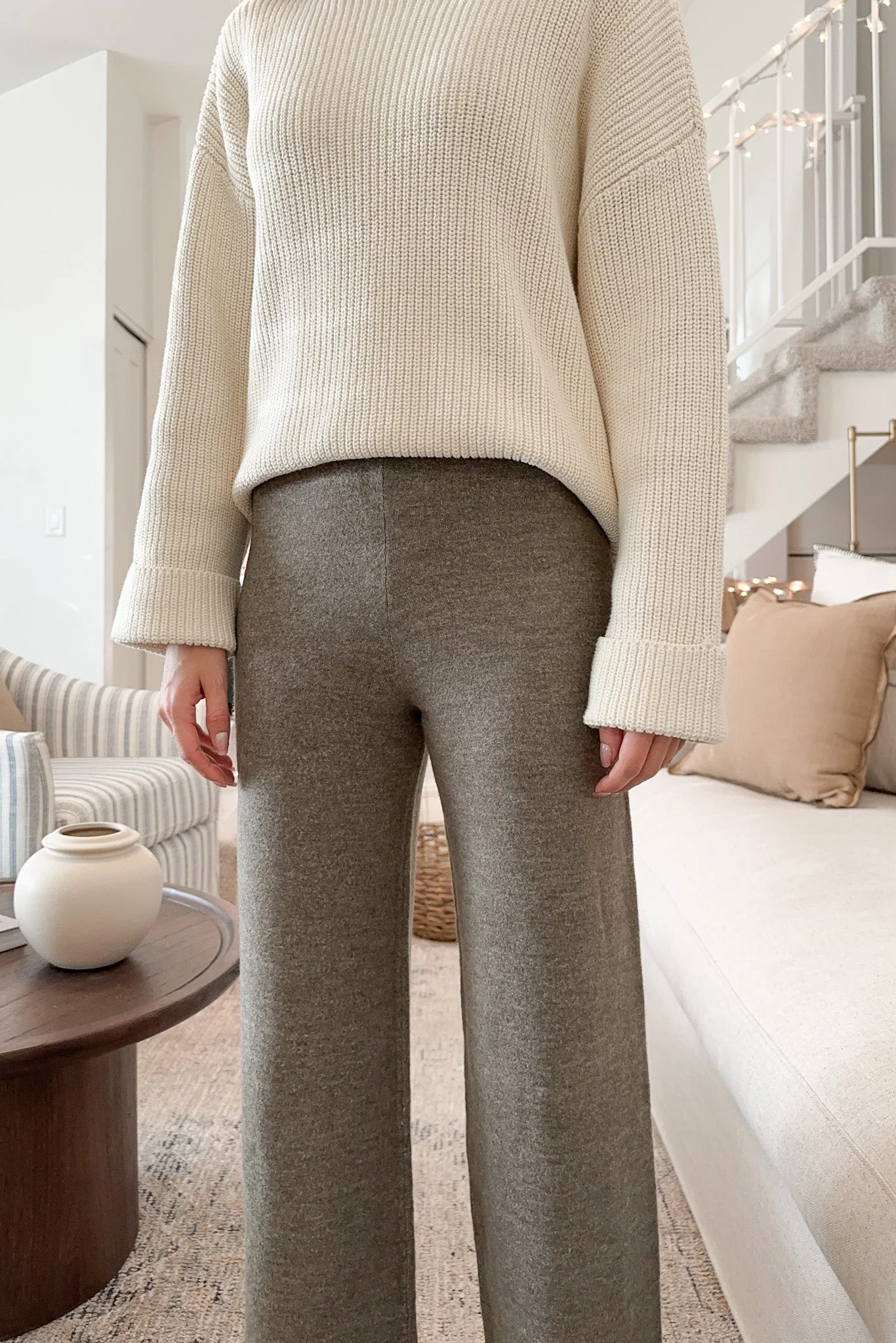 Dunes Straight Leg Sweater Pants in Field Grey - Image 6