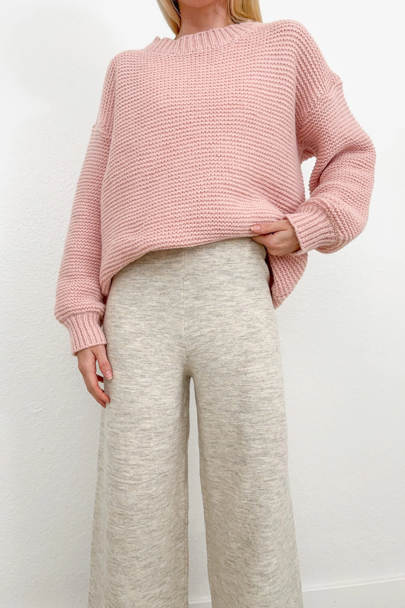 Dunes Straight Leg Sweater Pants in Grey Mist - Image 7