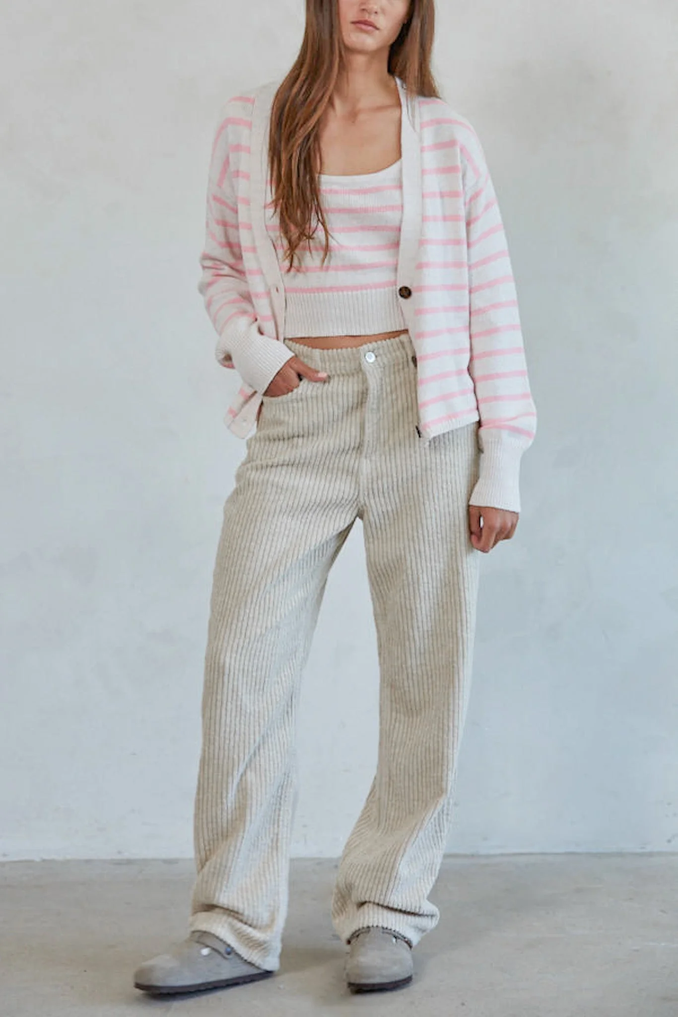 Ella Striped Knit Cardigan - Image 2