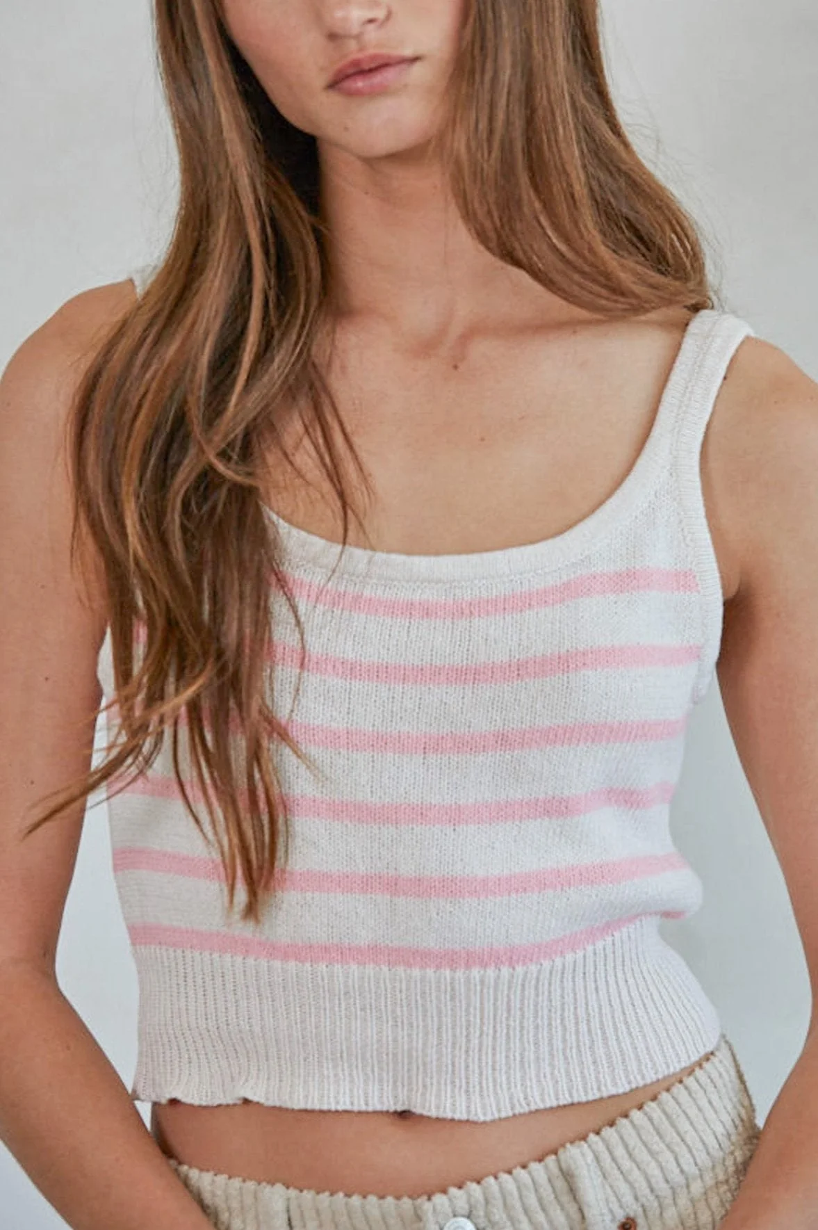 Ella Striped Knit Tank Top