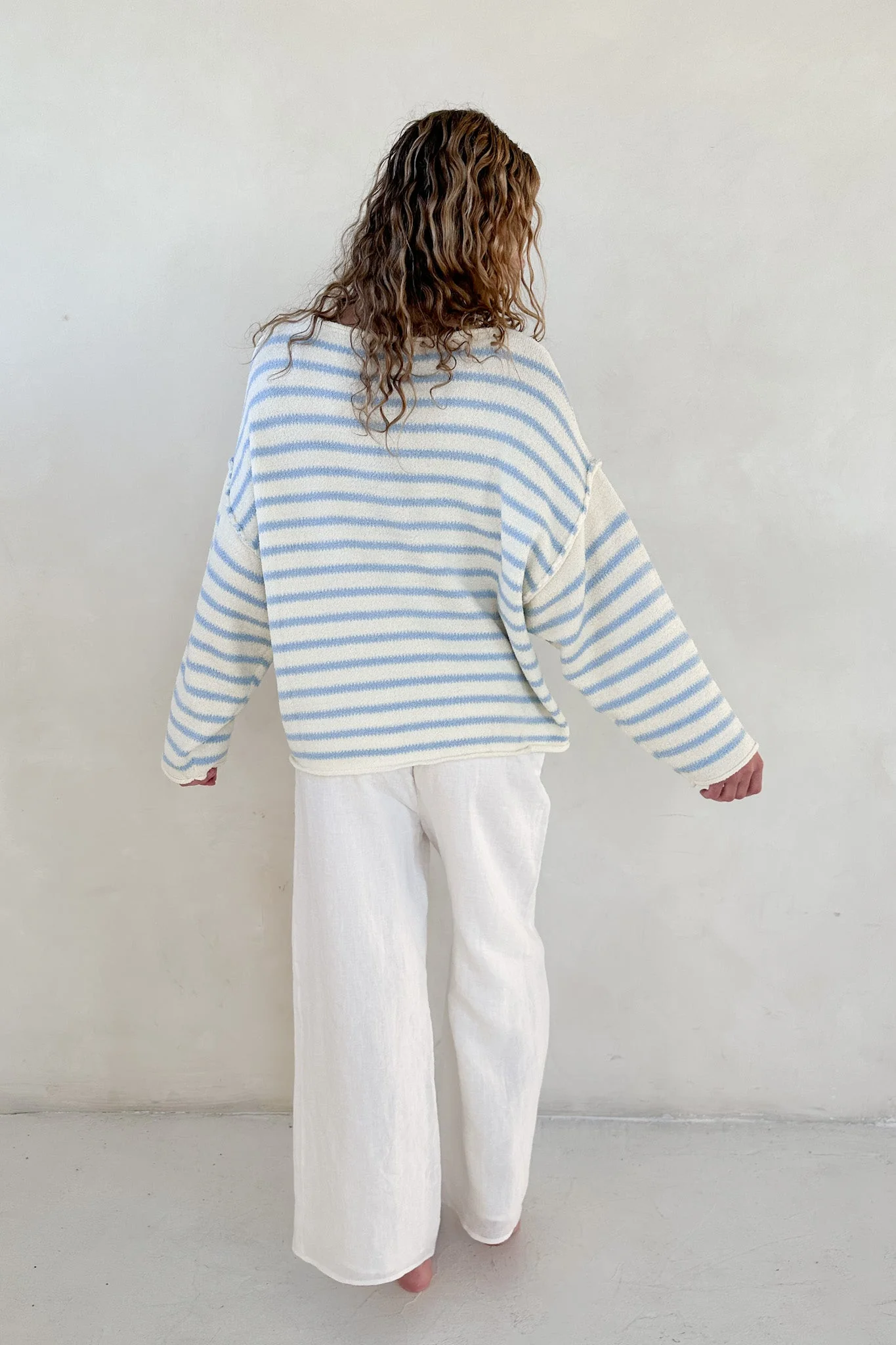 Endless Summer Oversized Sweater in Coastal Blue - Image 9