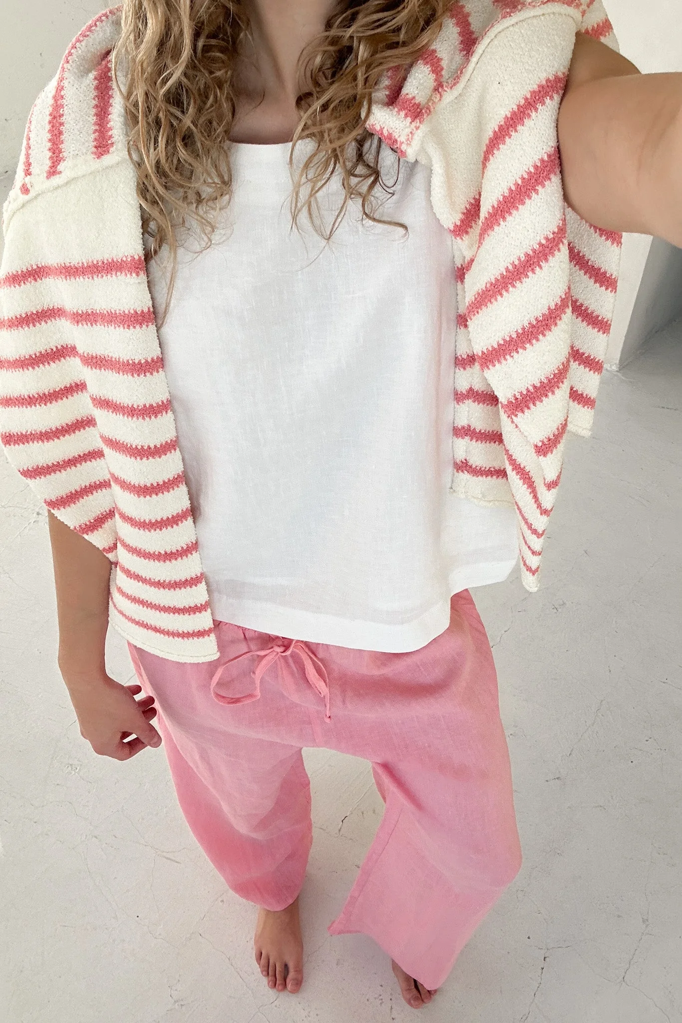 Endless Summer Oversized Sweater in Sunset Pink - Image 5