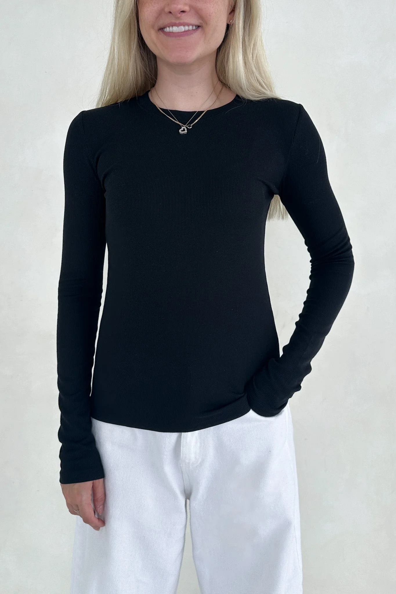 Everyday Layering Top in Black