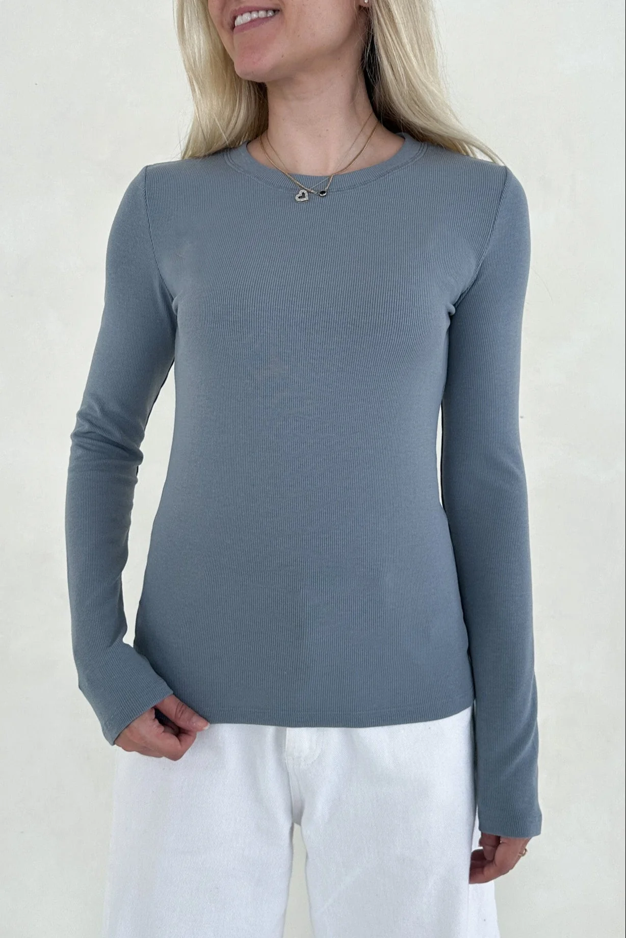 Everyday Layering Top in Pebble - Image 2