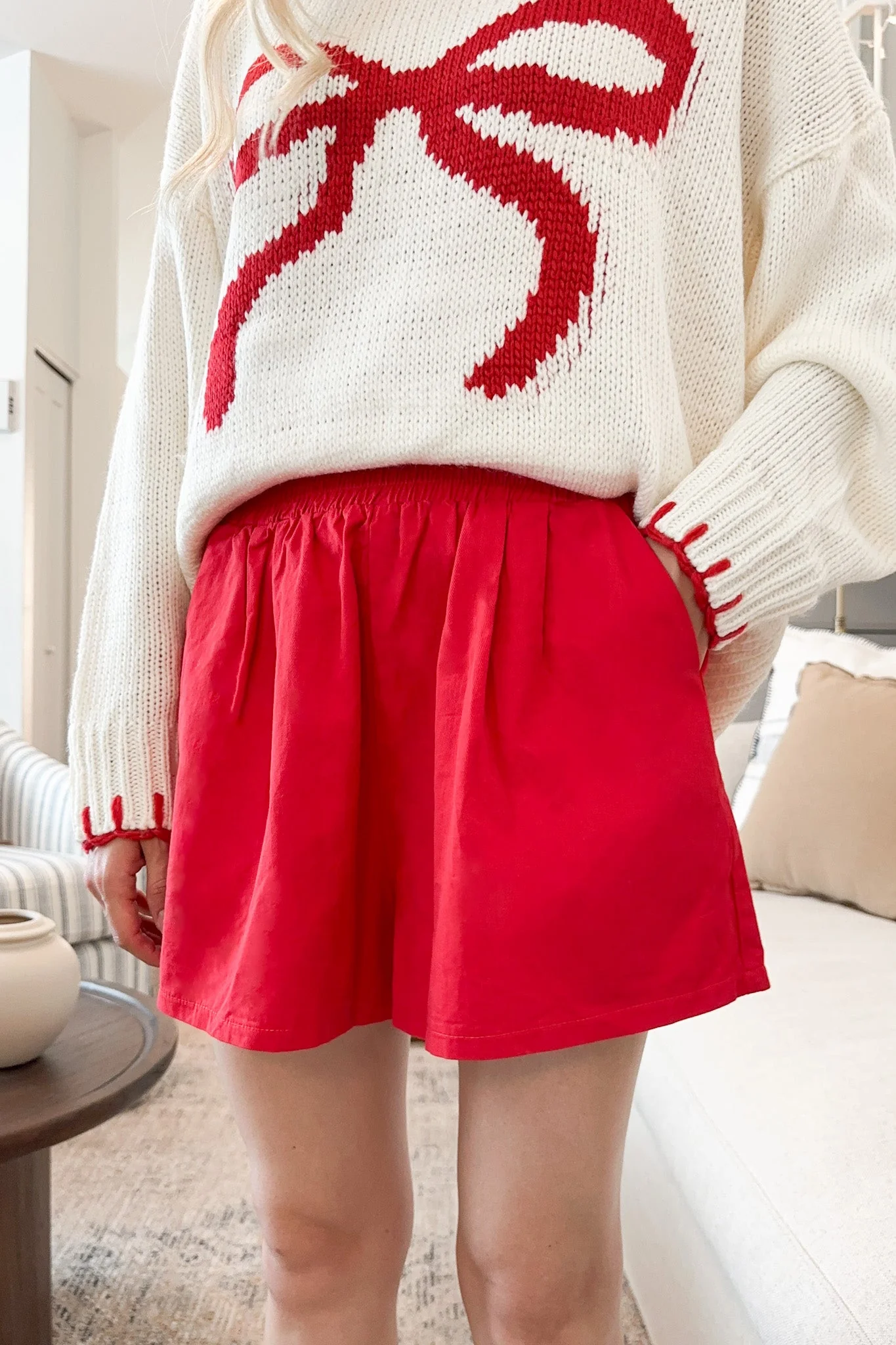 Gameday Shorts in Cardinal Red - Image 4