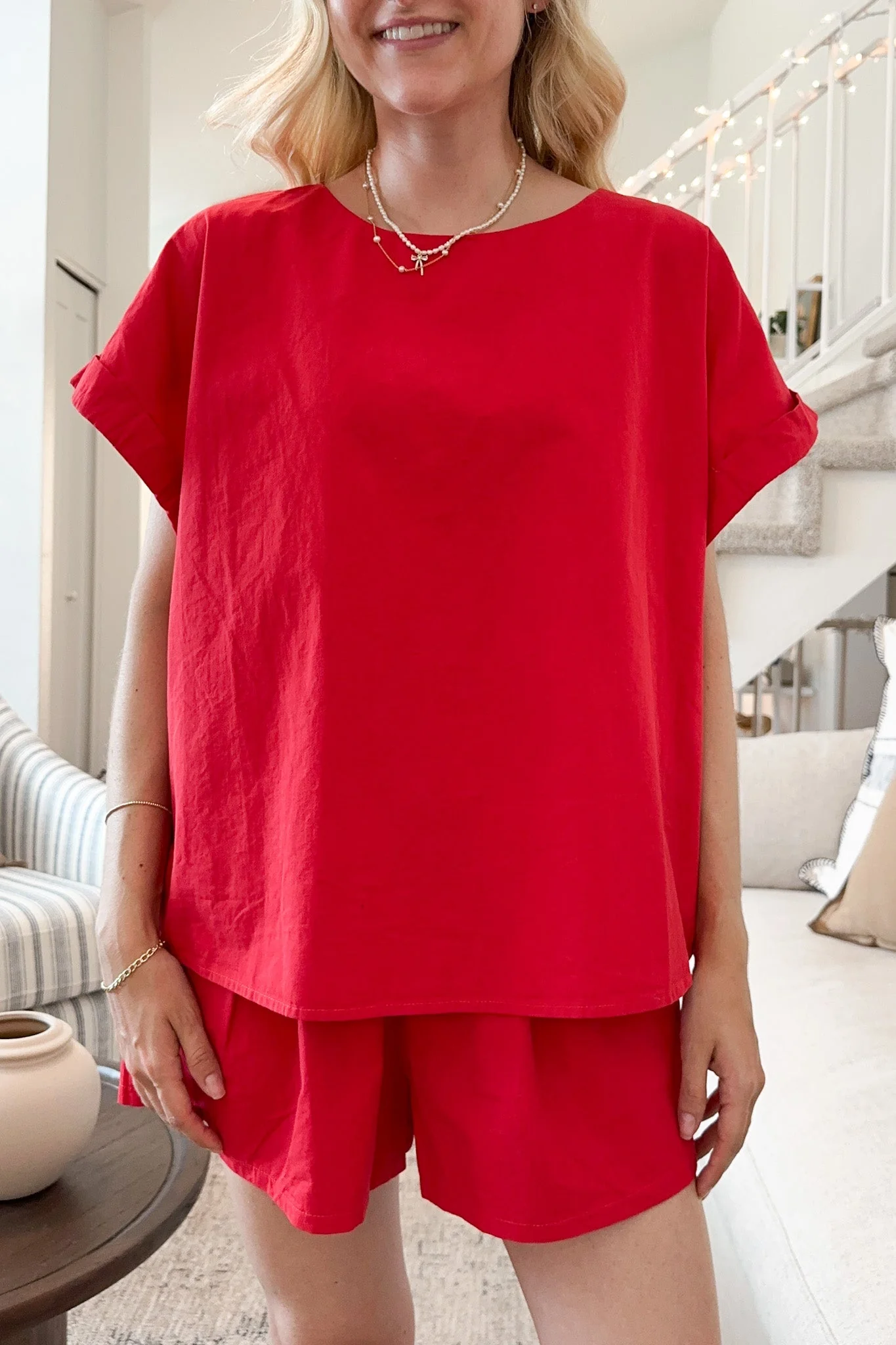 Gameday Top in Cardinal Red