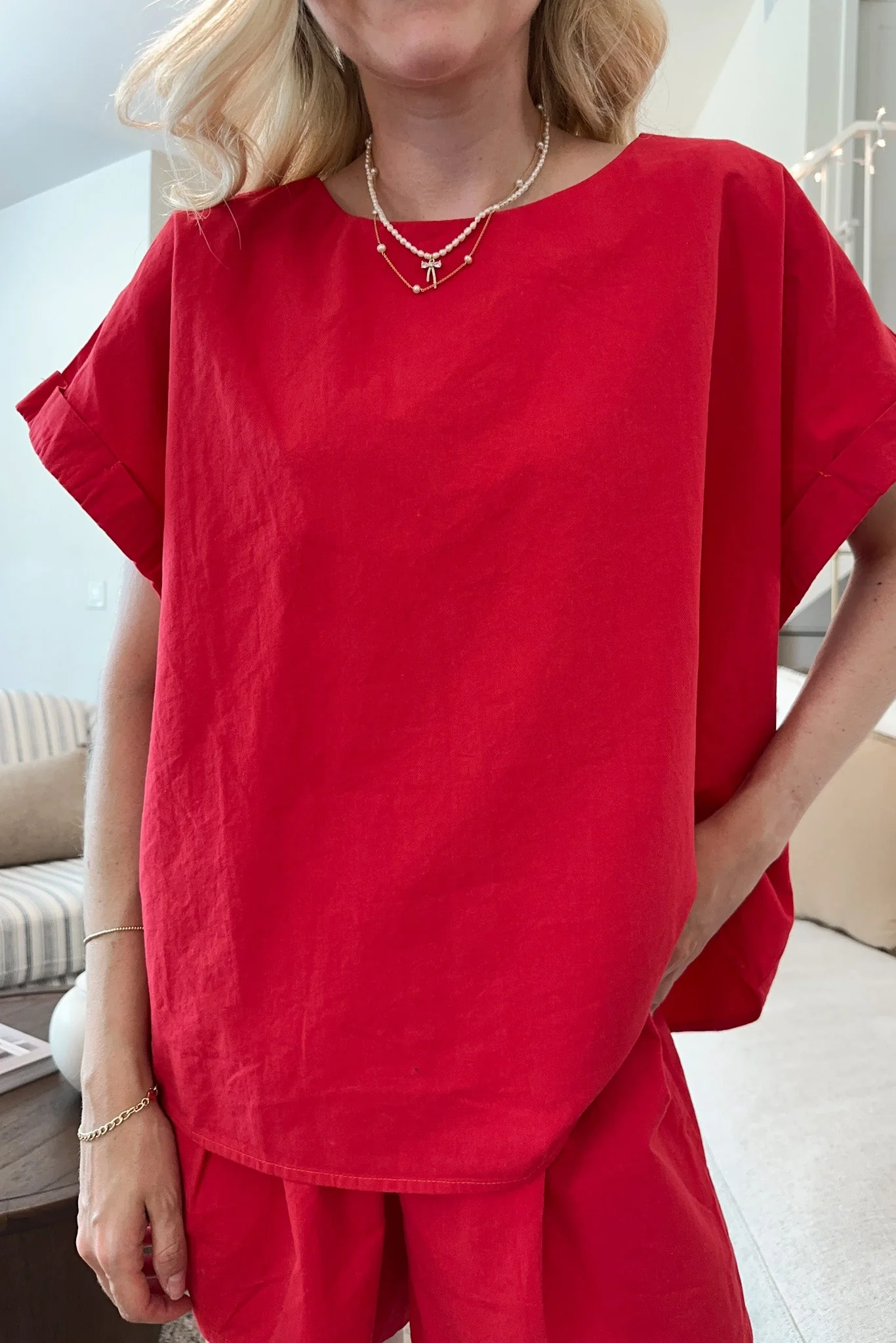 Gameday Top in Cardinal Red - Image 6