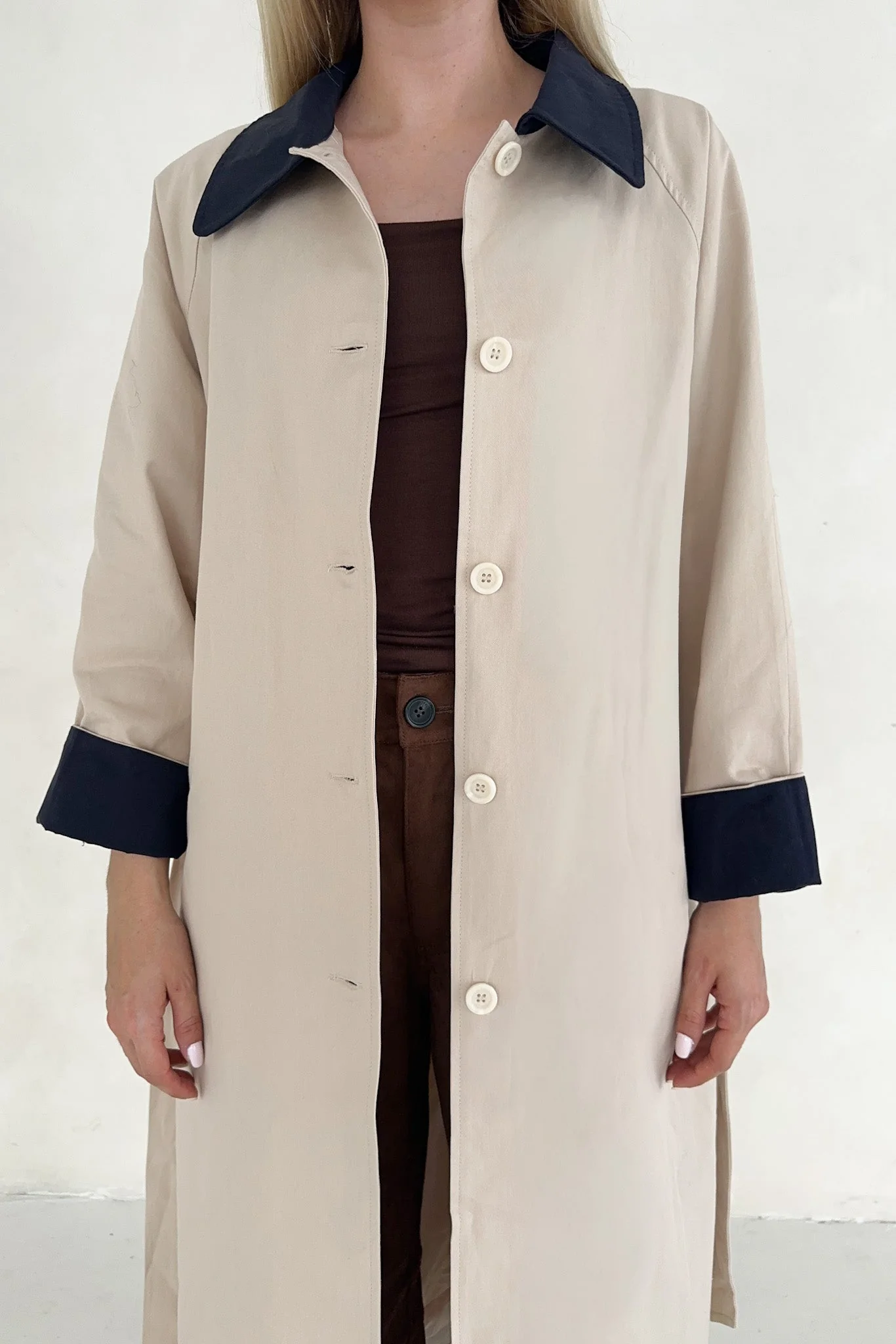 Genevieve Cotton Trench Coat - Image 4