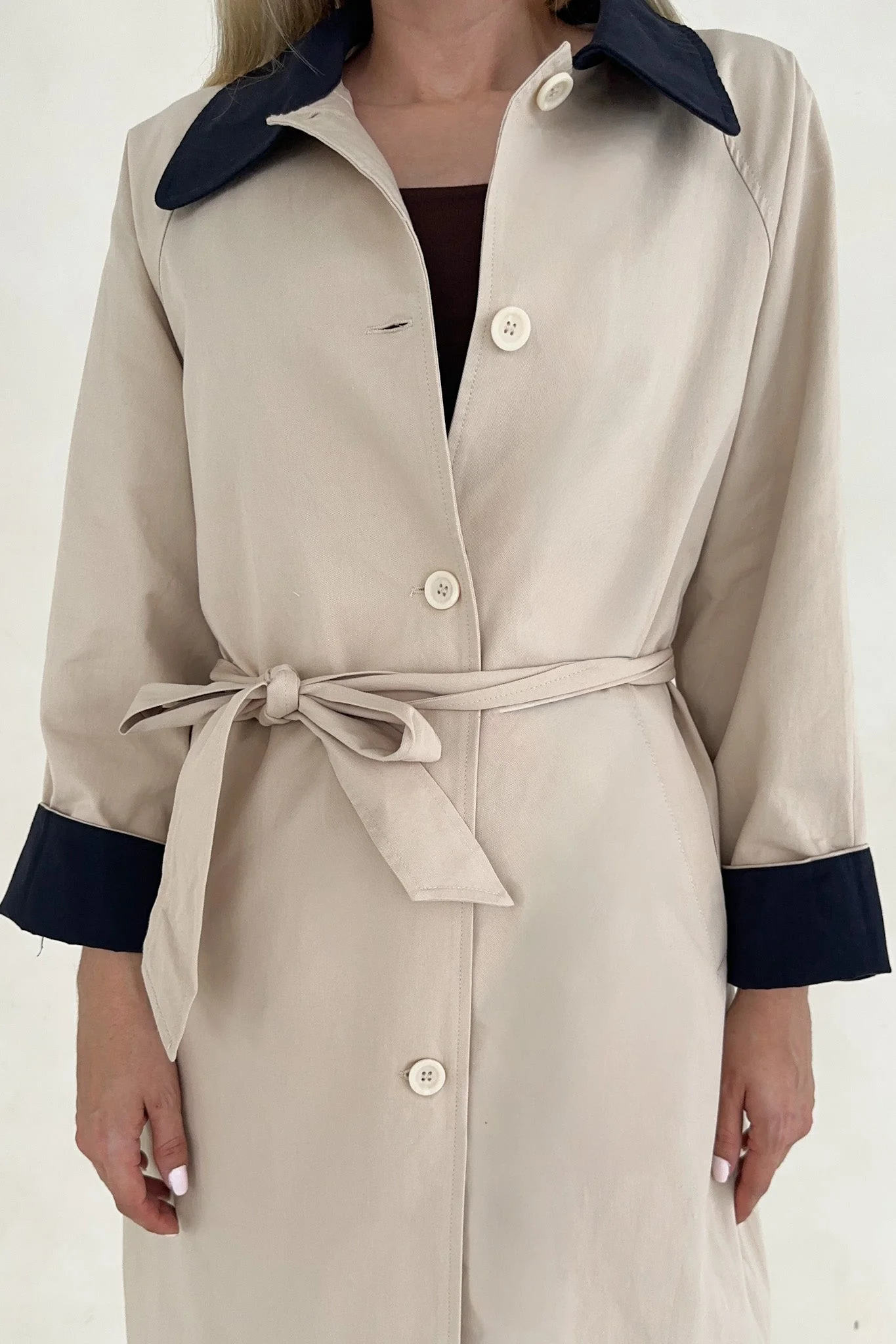 Genevieve Cotton Trench Coat - Image 7