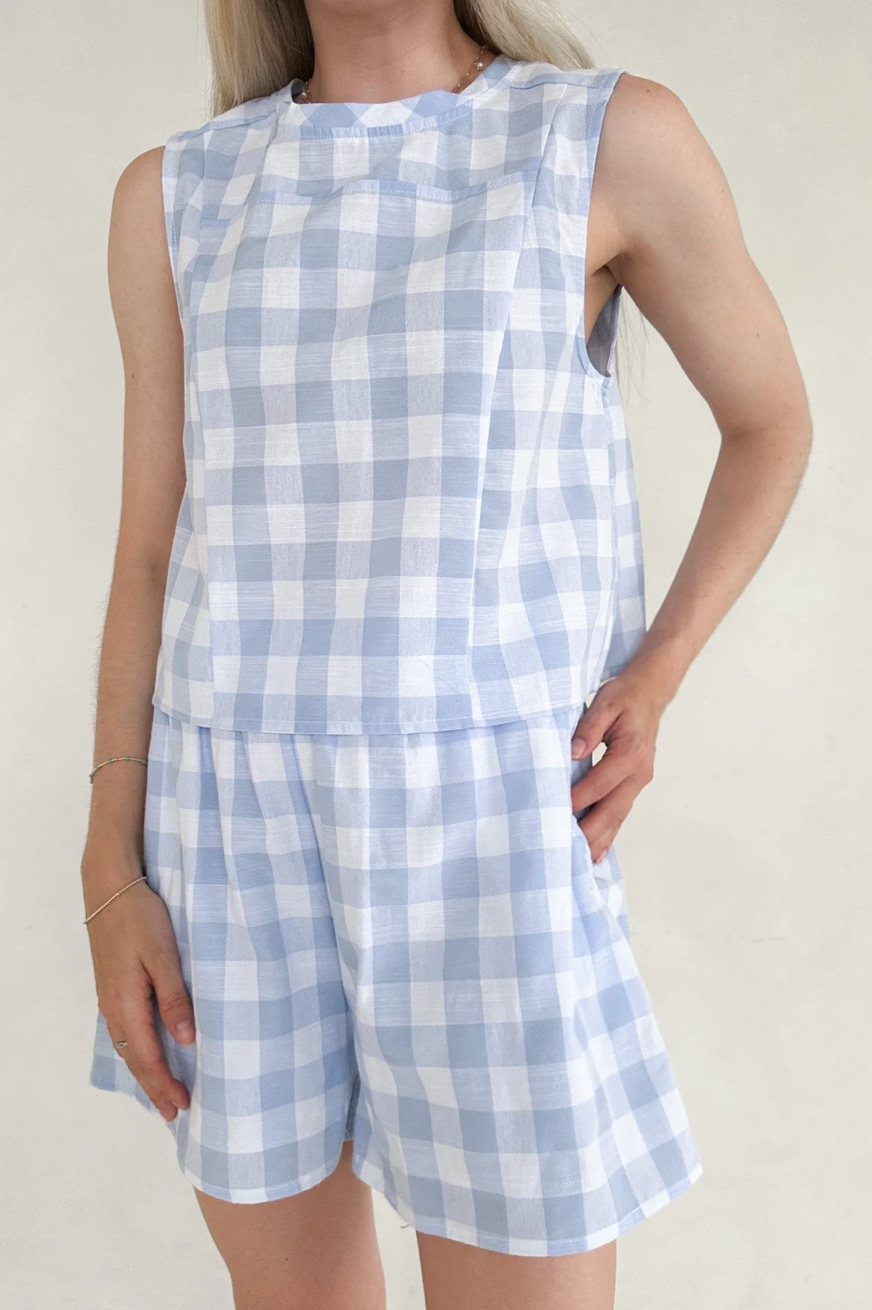 Gigi Gingham Checkered Shorts - Image 2