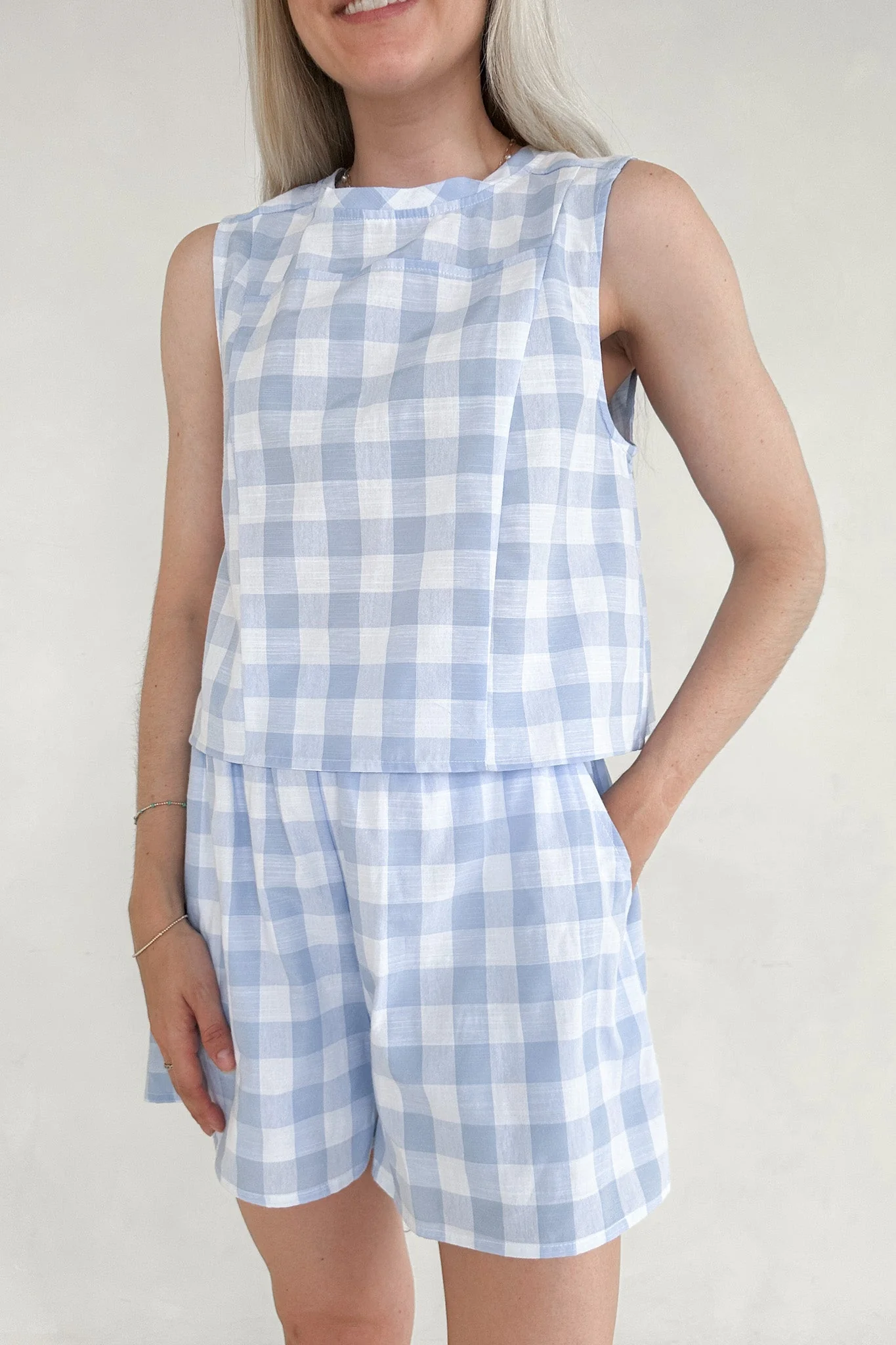 Gigi Gingham Checkered Shorts - Image 4