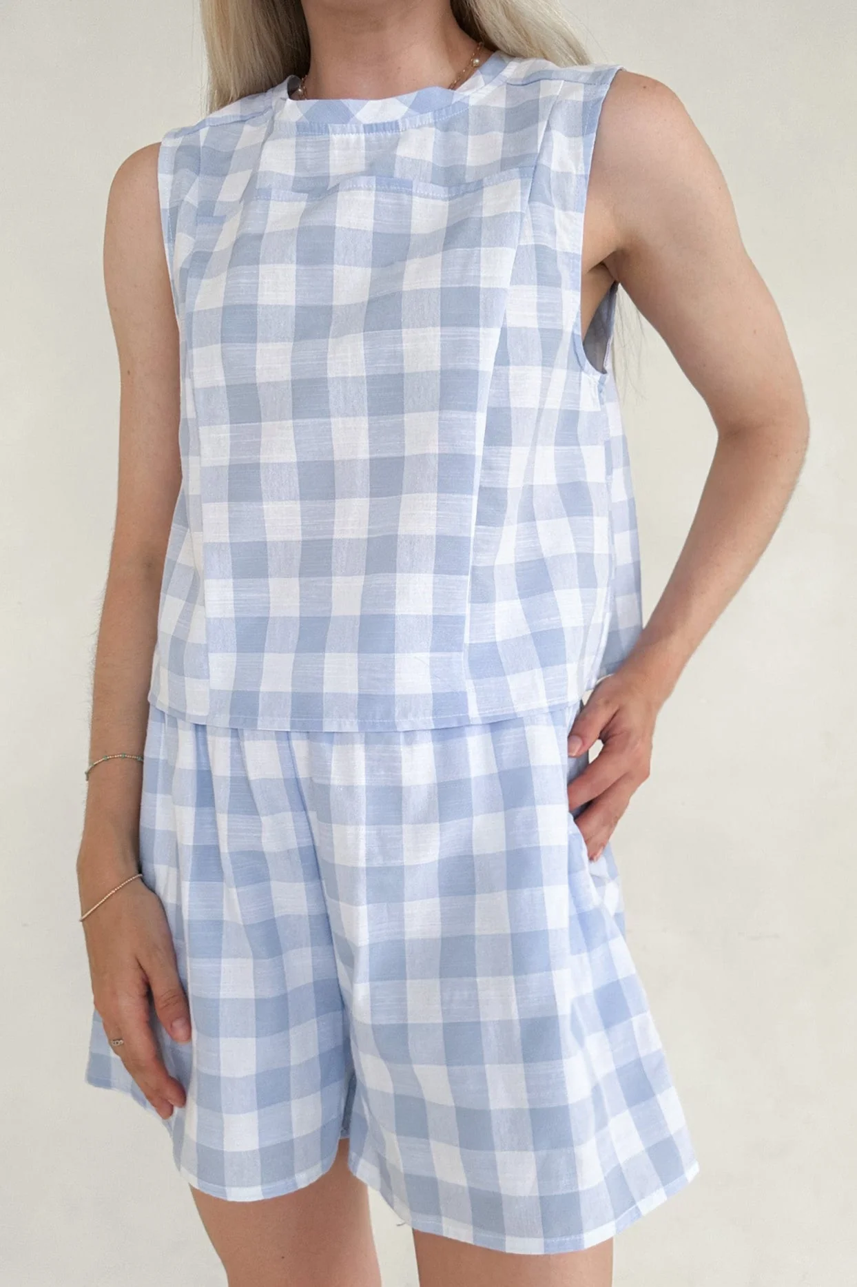 Gigi Gingham Checkered Top - Image 2