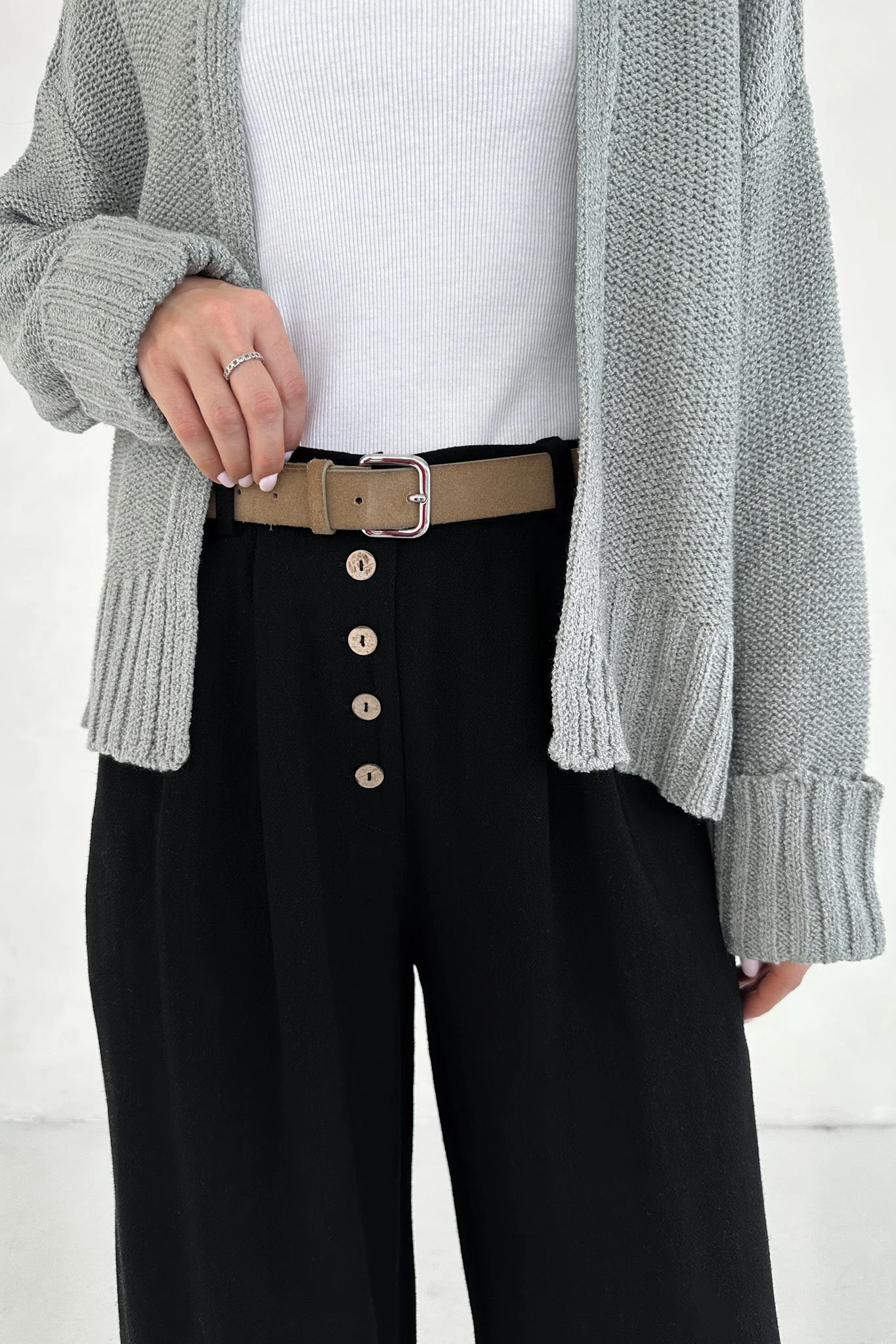 Golden Hour Soft Linen High Waisted Palazzo Pants - Image 2