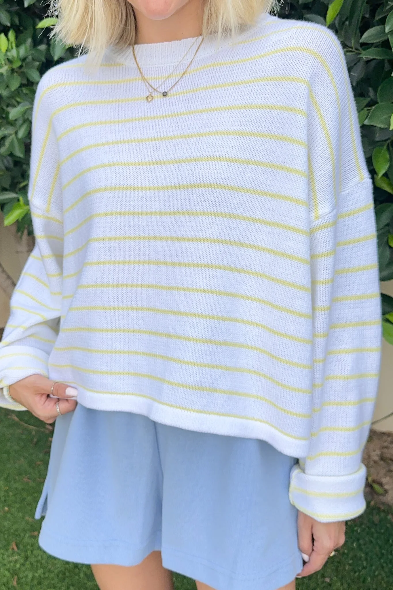 Goldie Lightweight Striped Knit Sweater