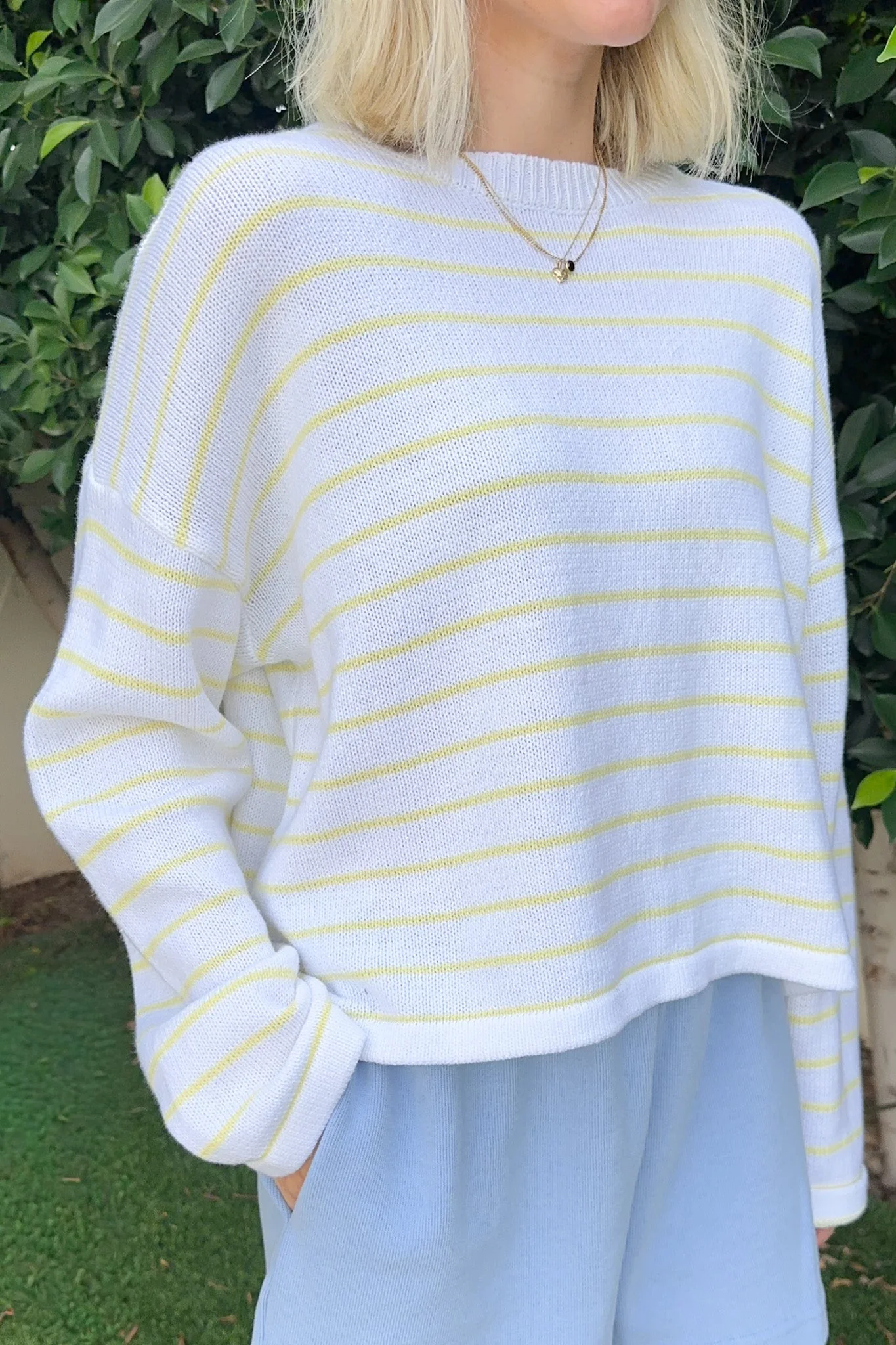 Goldie Lightweight Striped Knit Sweater - Image 3