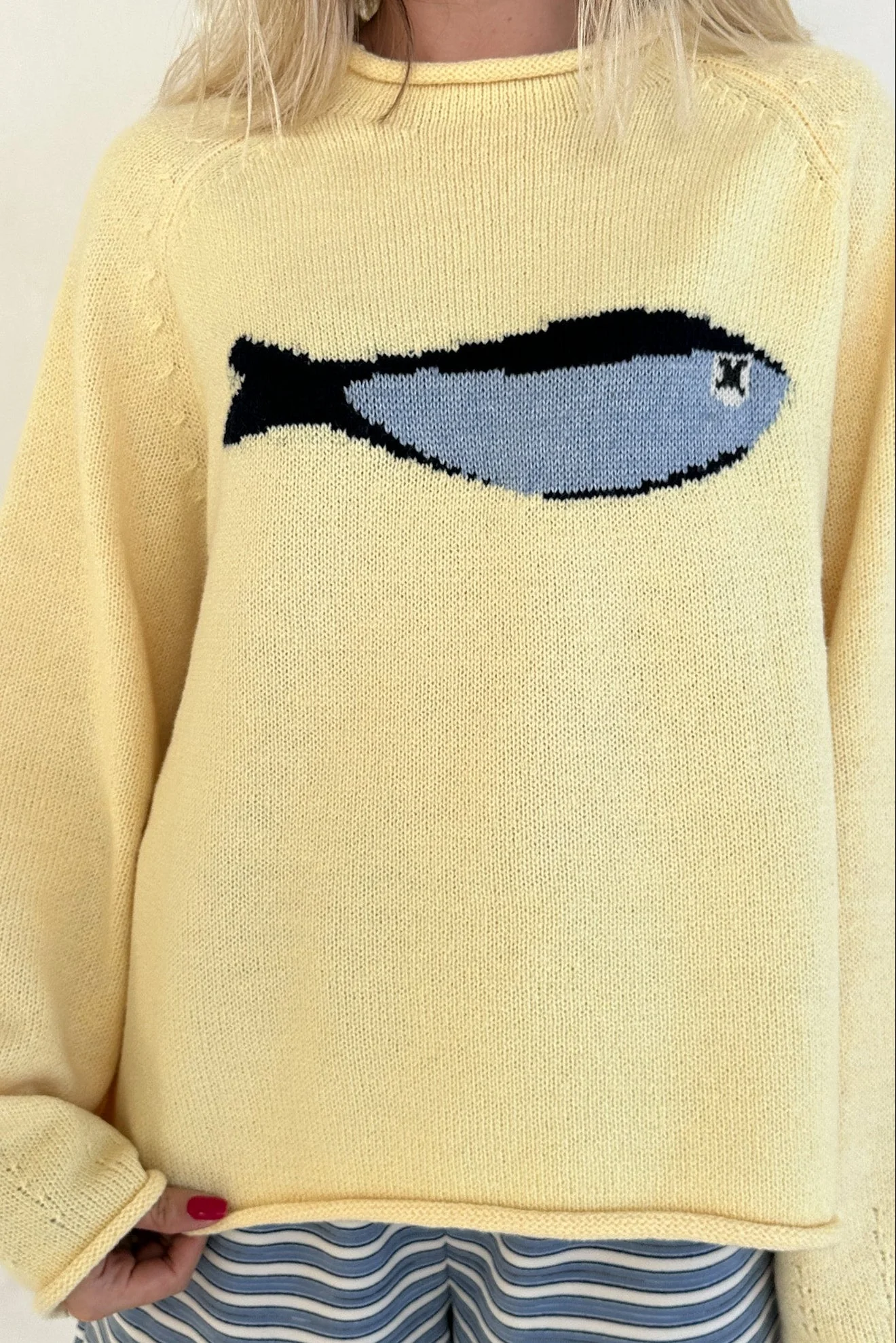 Gone Fishin' Sardine Knit Sweater - Image 8