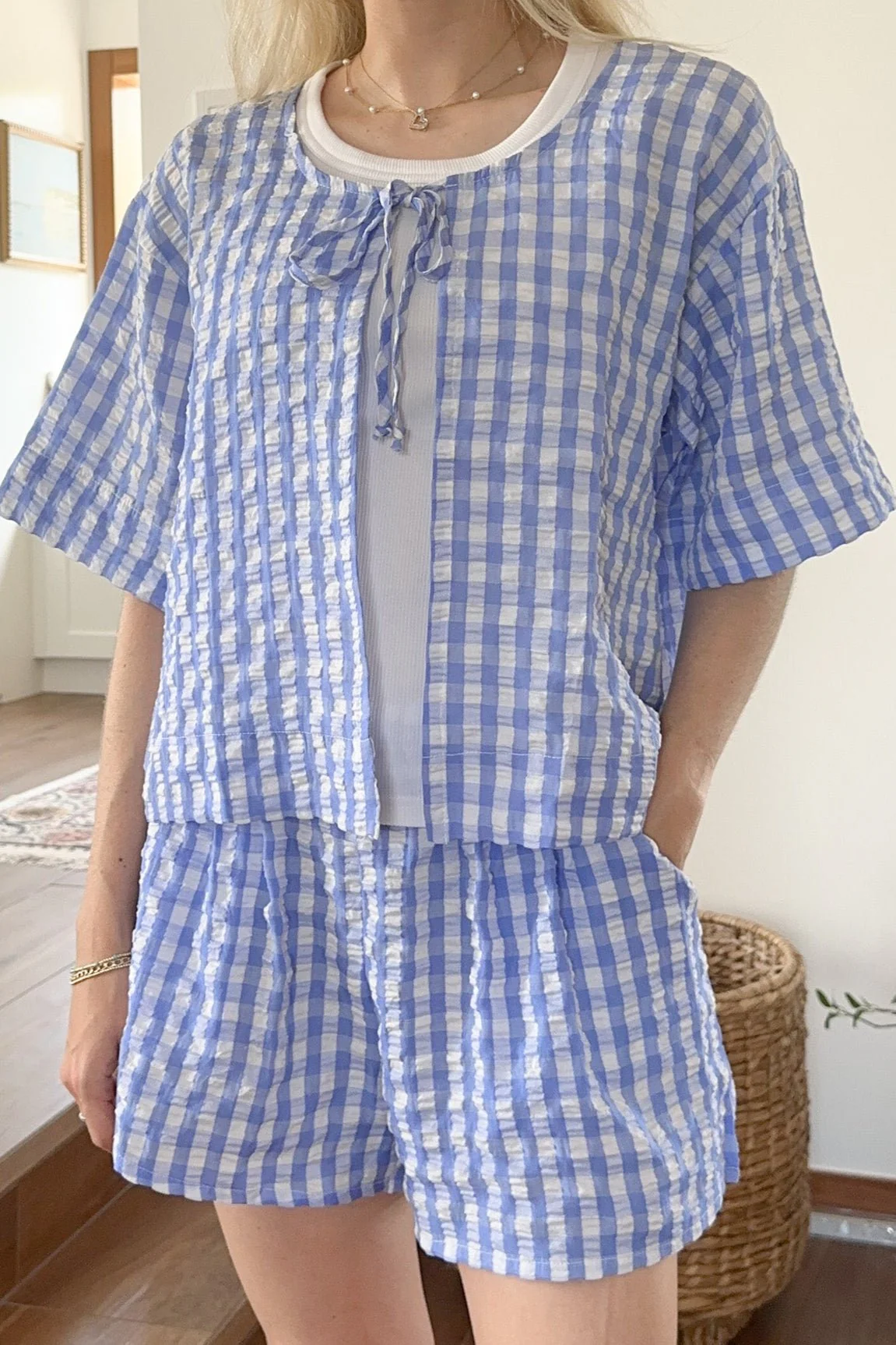 Gracie Gingham Checkered Shorts - Image 4