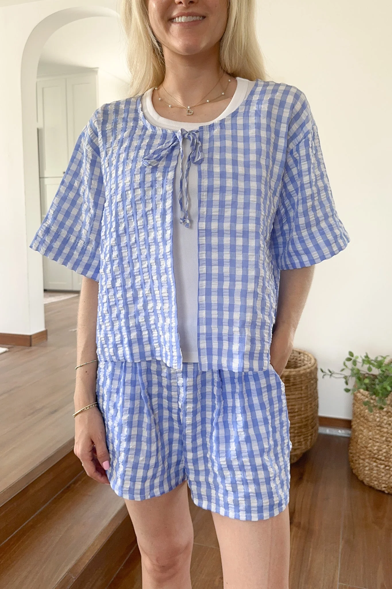 Gracie Gingham Checkered Shorts - Image 6