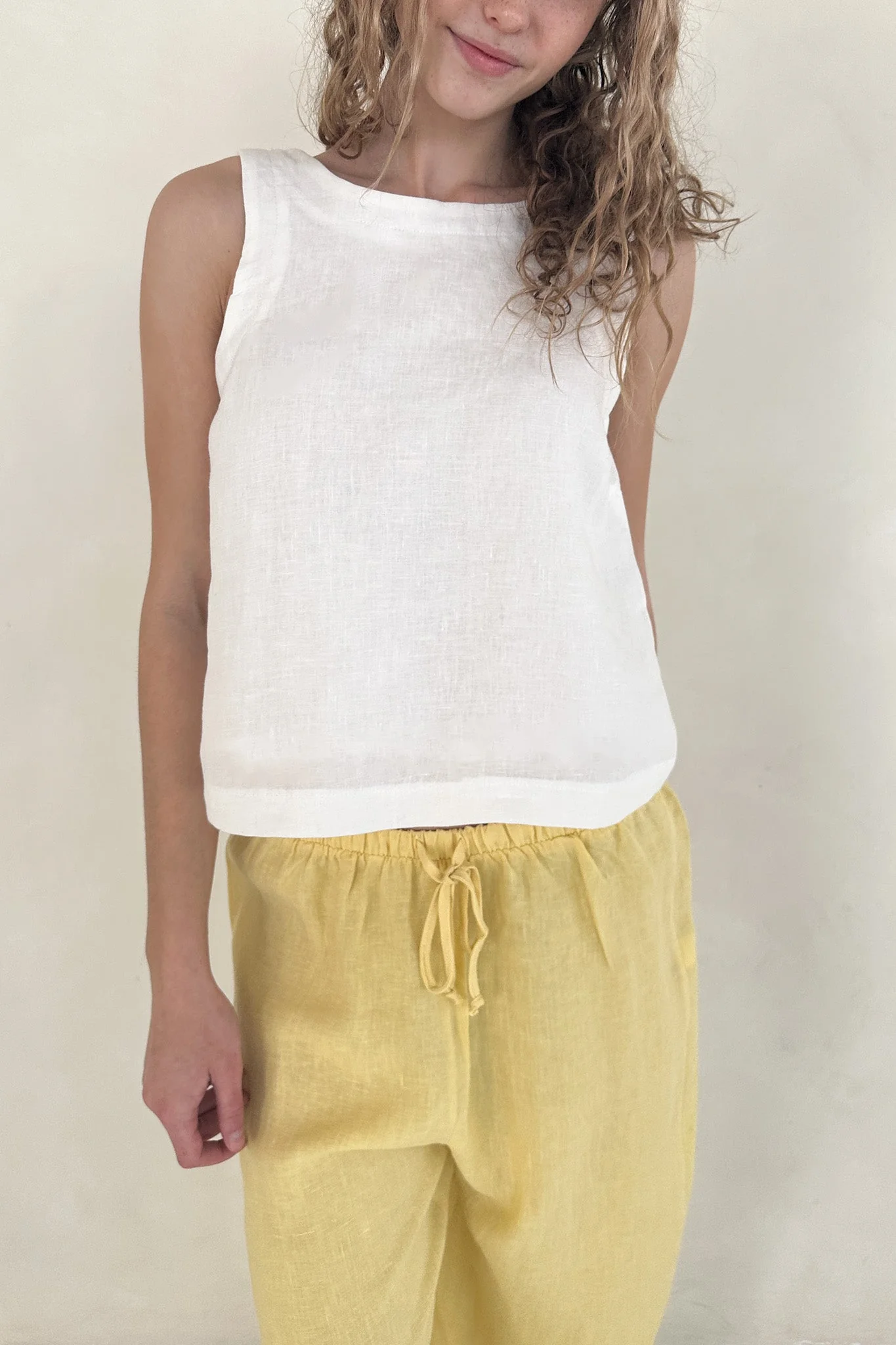 Harbor Linen Top in Coconut - Image 3