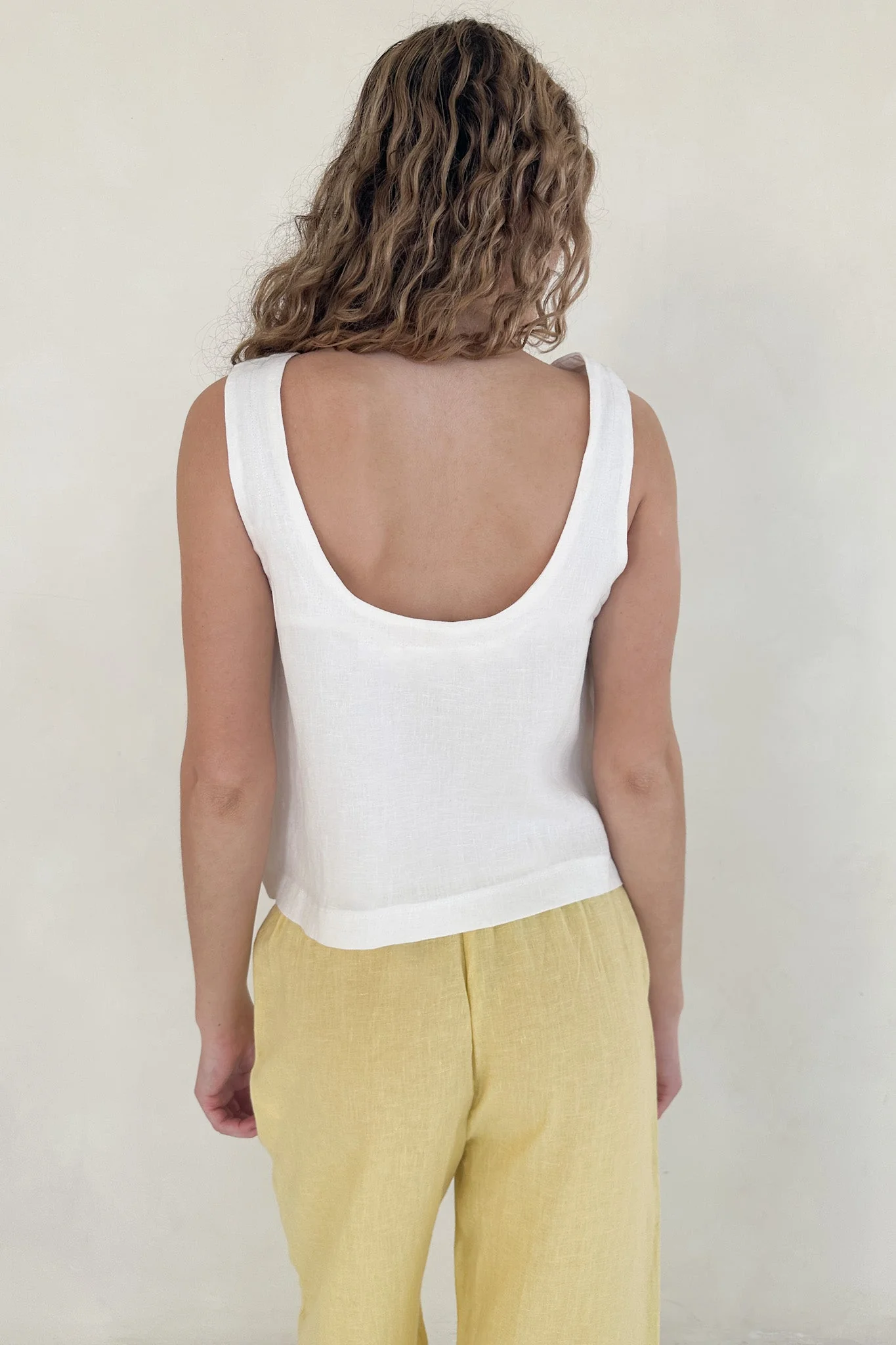 Harbor Linen Top in Coconut - Image 6