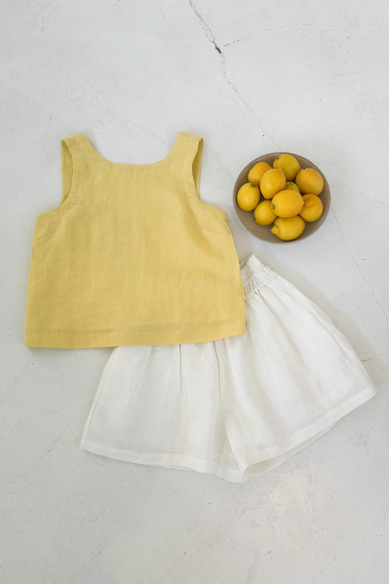 Harbor Linen Top in Pineapple - Image 3