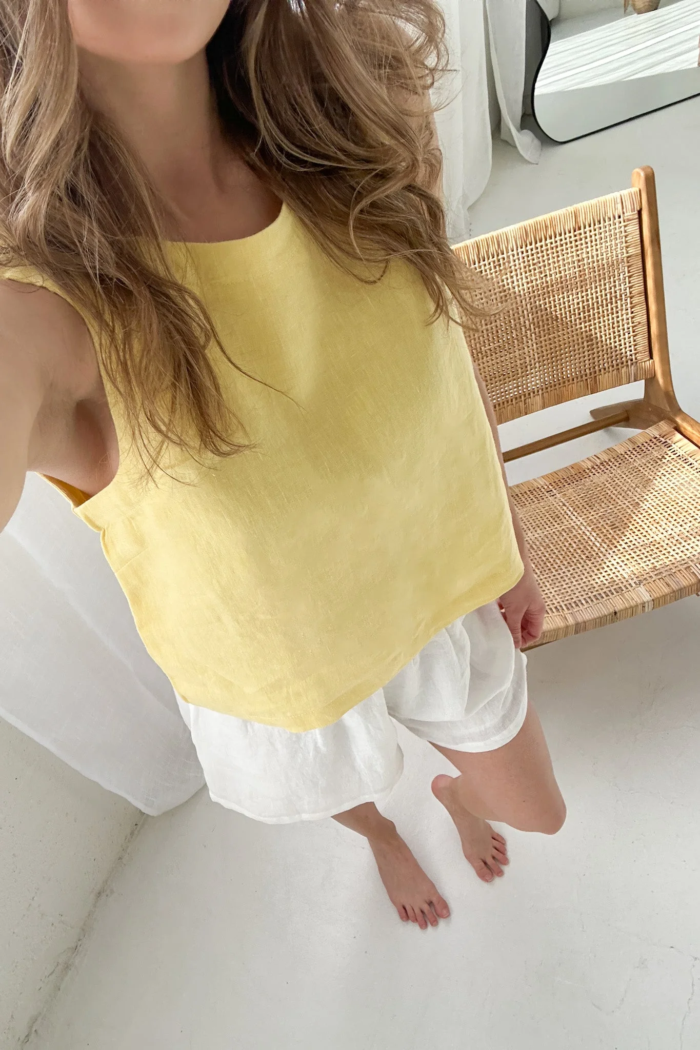 Harbor Linen Top in Pineapple - Image 6