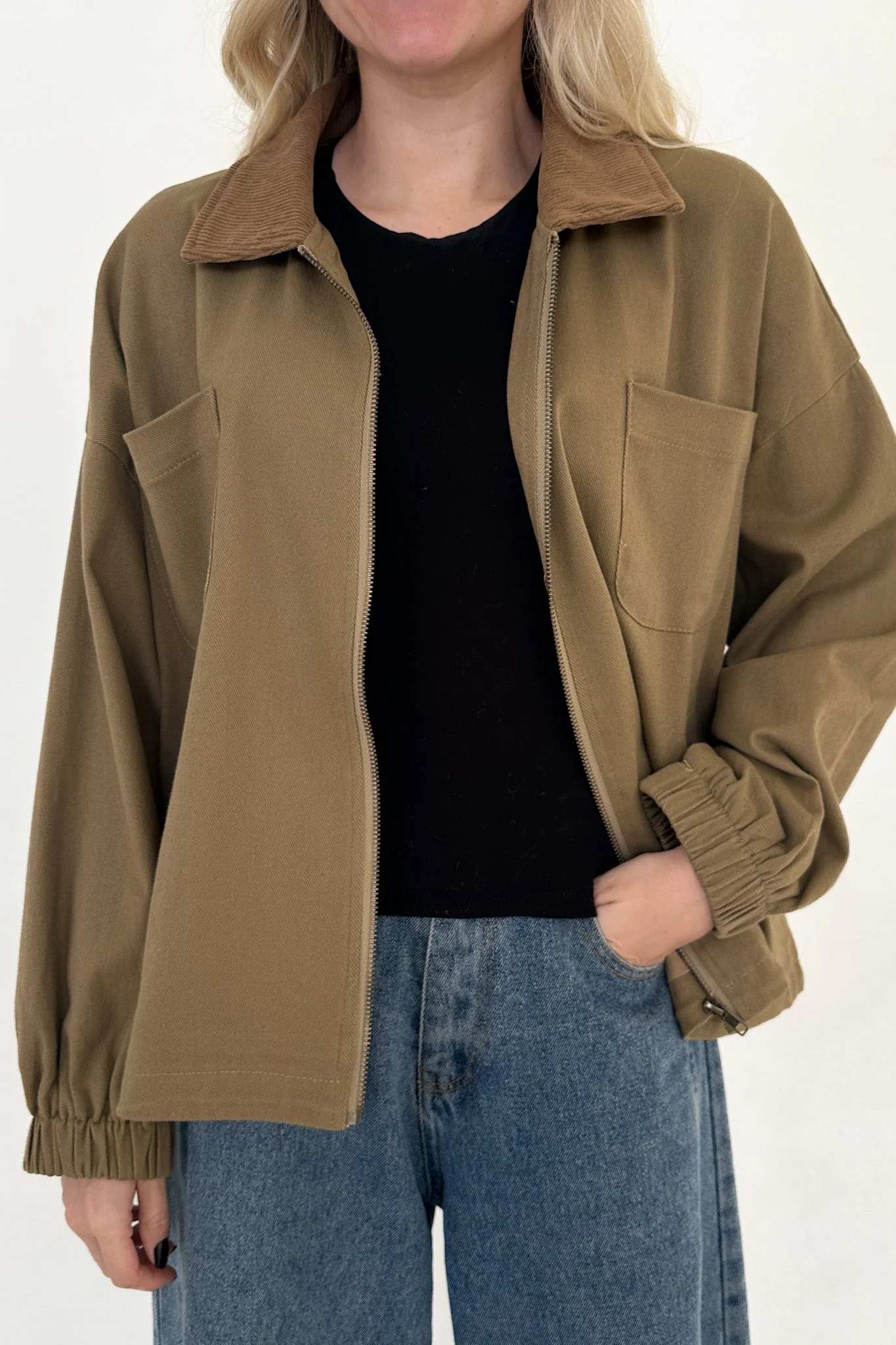 Harley Corduroy Collared Jacket - Image 2