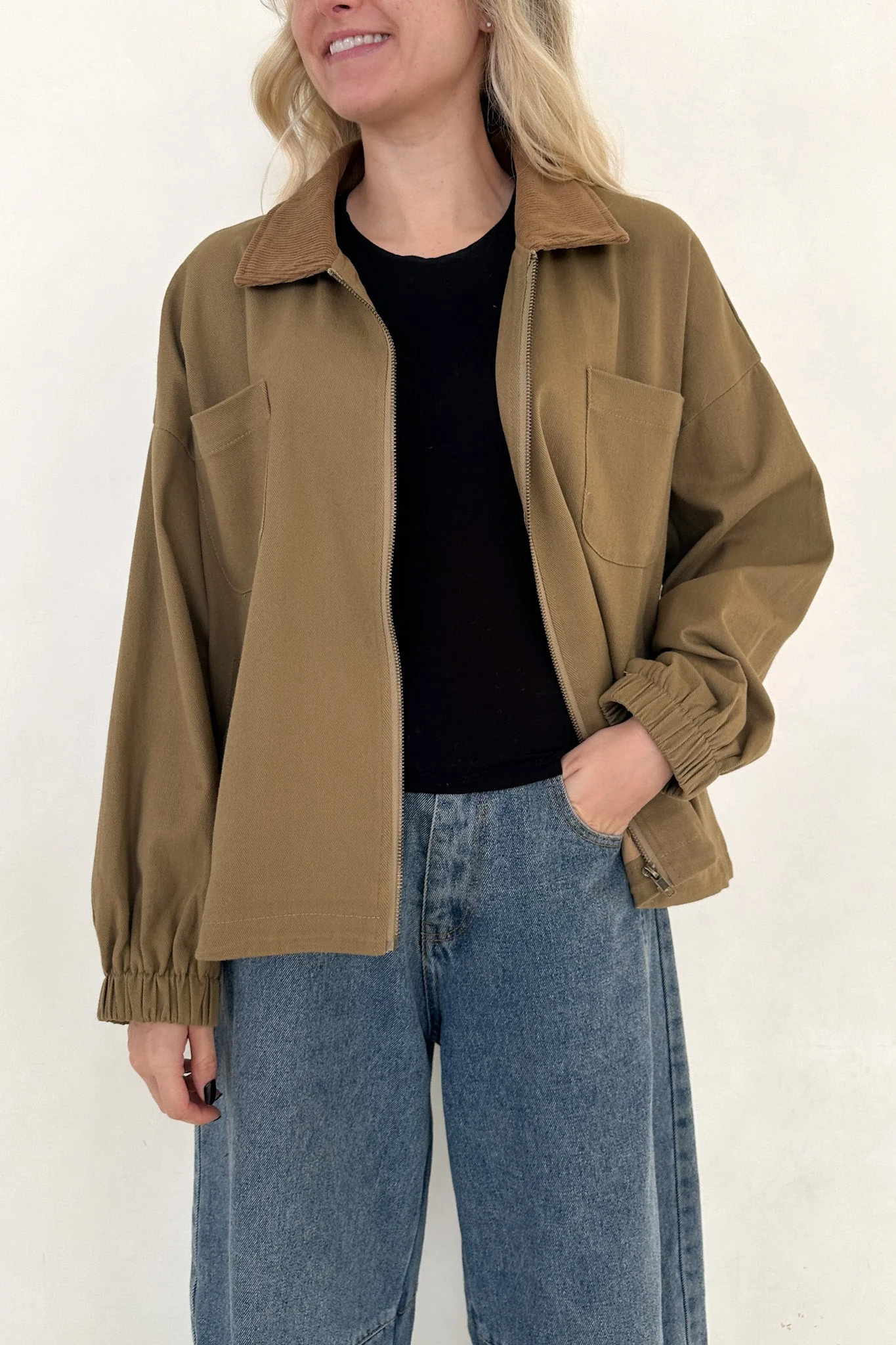 Harley Corduroy Collared Jacket - Image 3