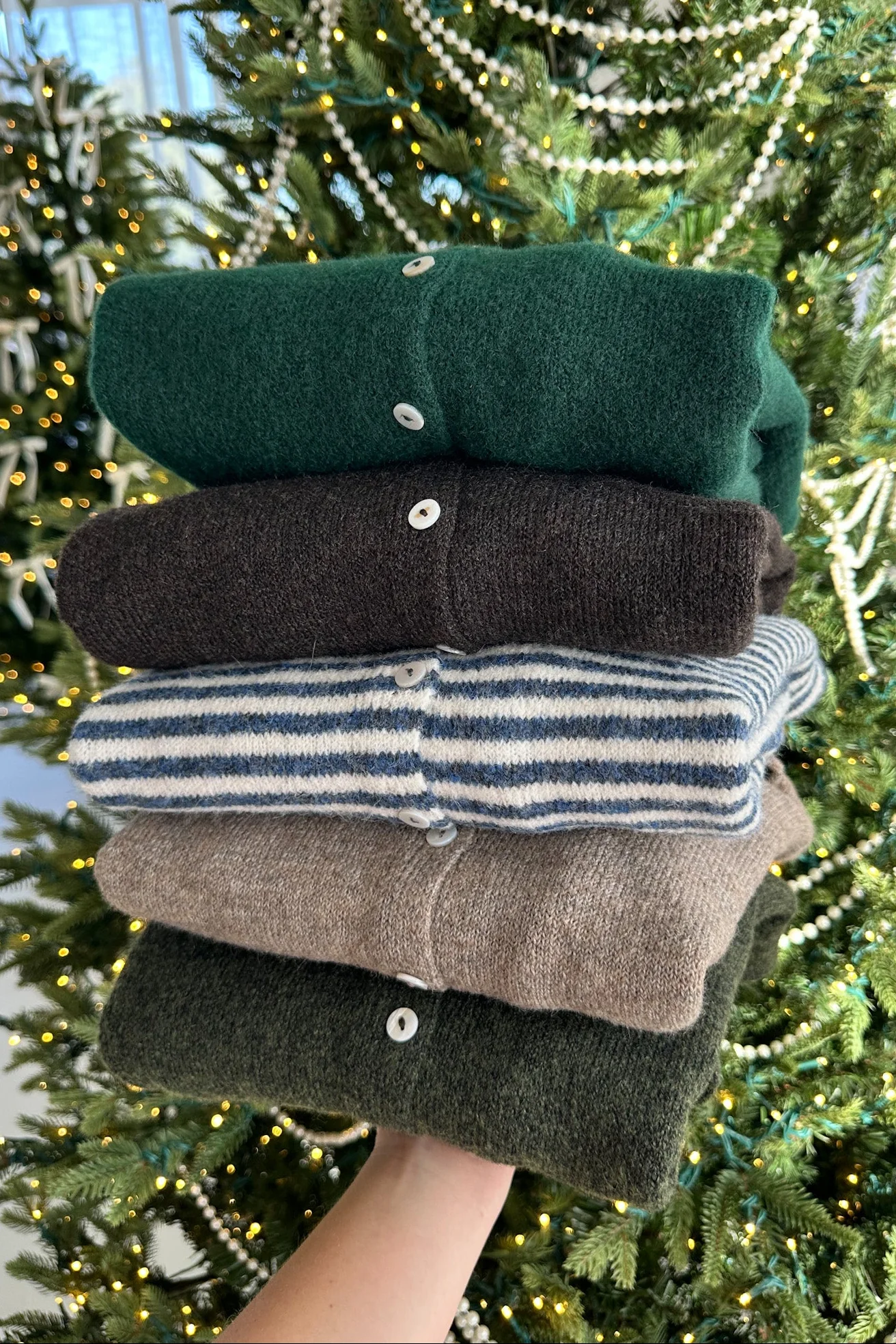Haven Cardigan in Forest Green - Image 4