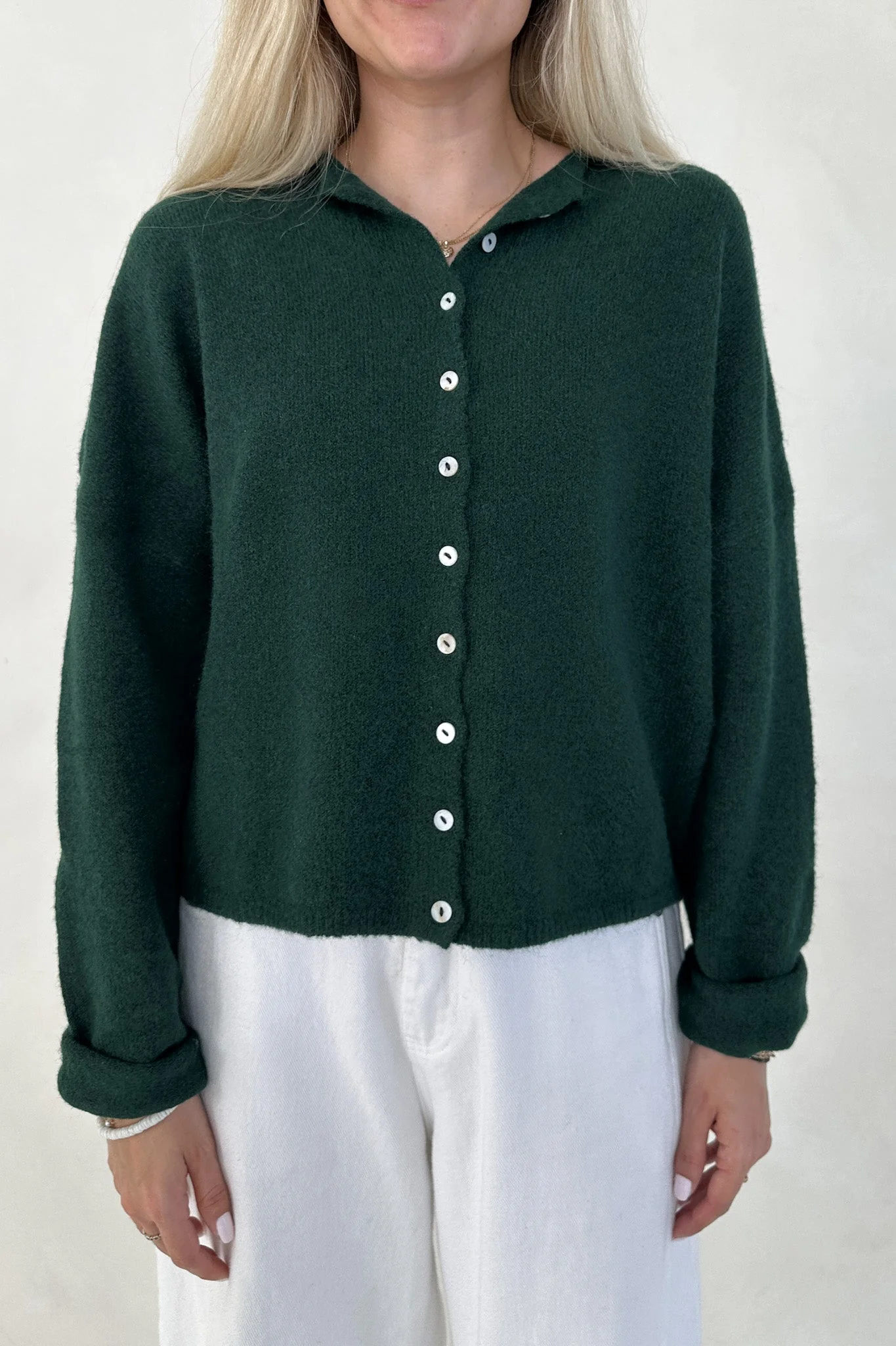 Haven Cardigan in Forest Green - Image 7