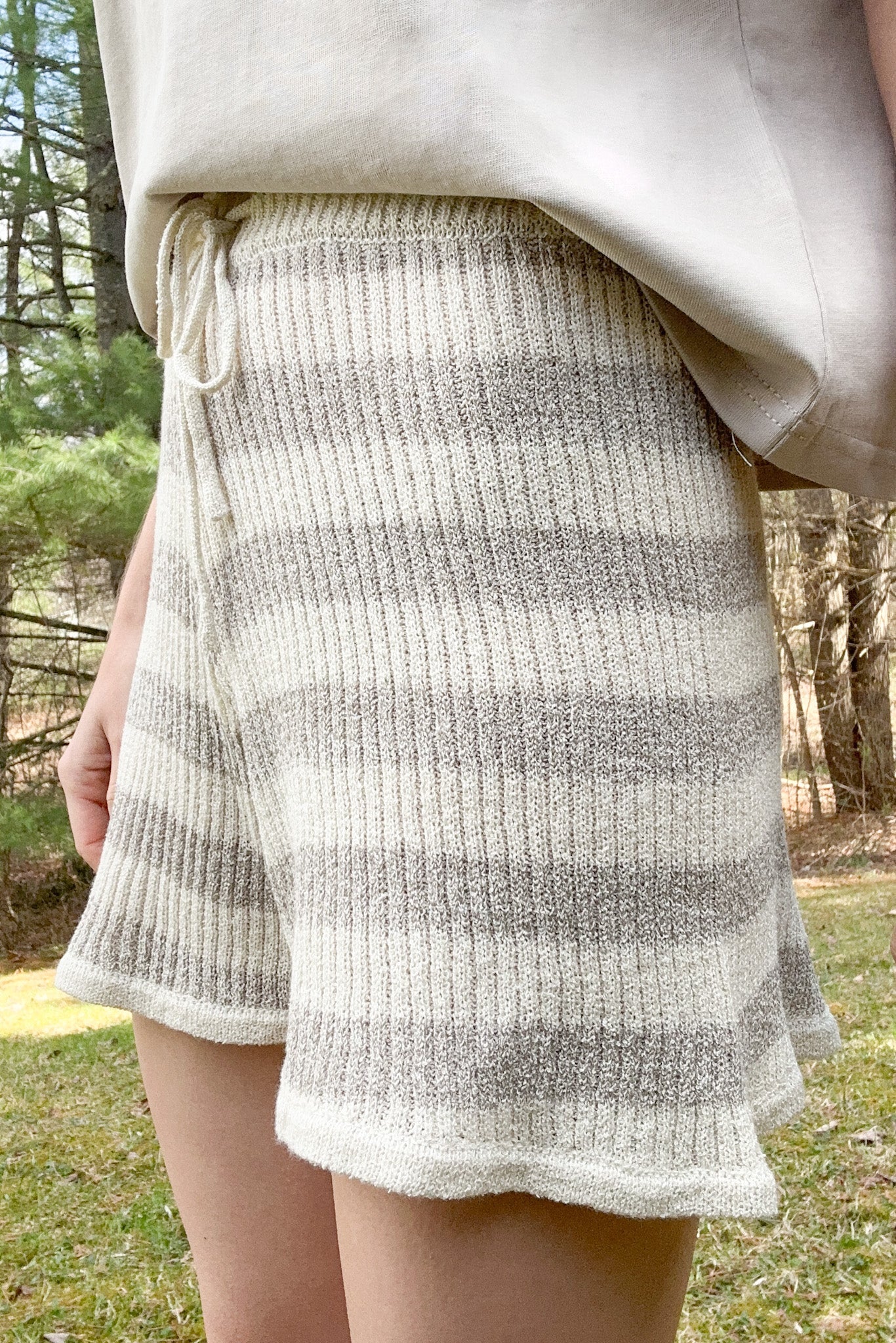 Haven Ribbed Knit Shorts - Image 3