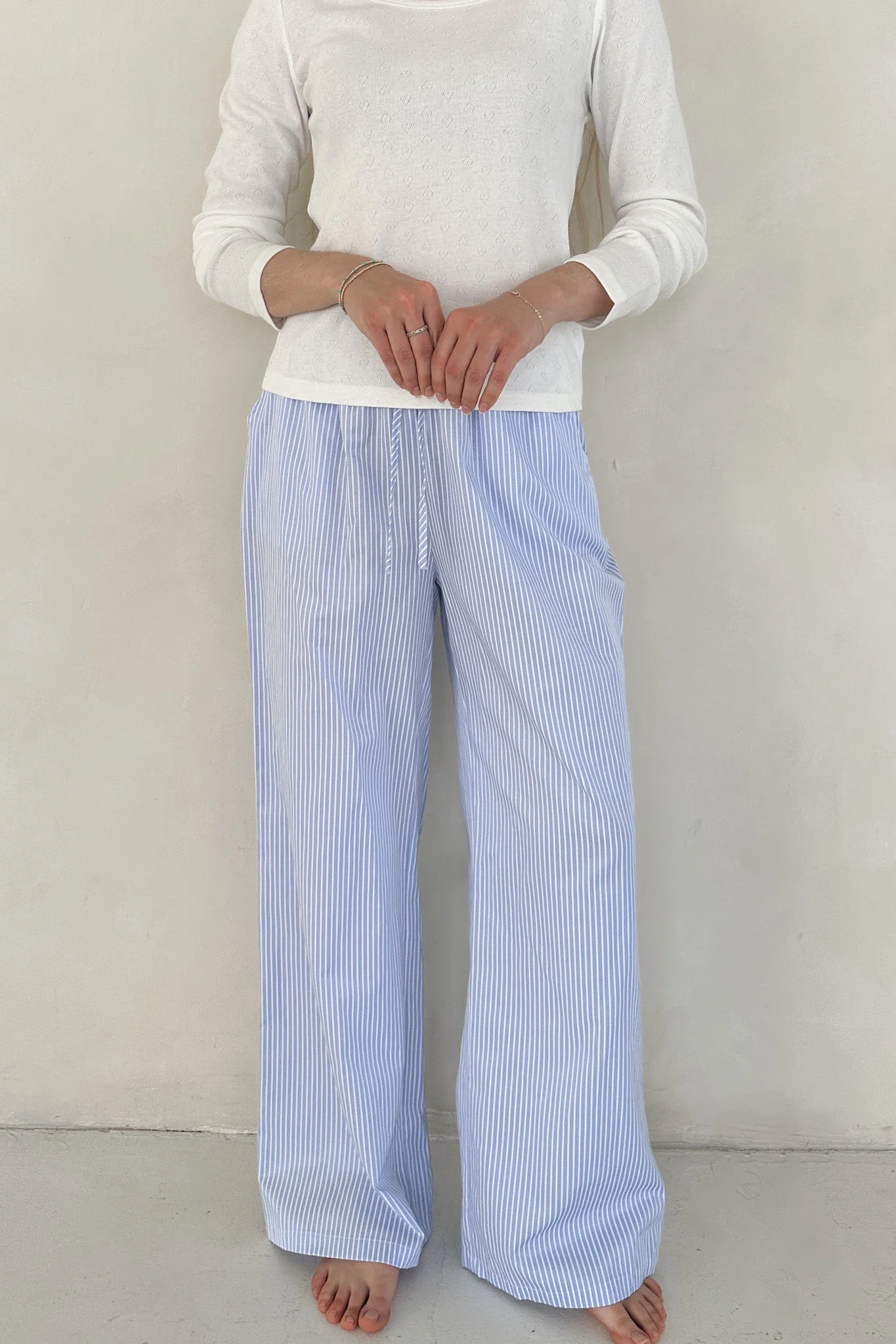 Homebody Periwinkle Striped Lounge Pants