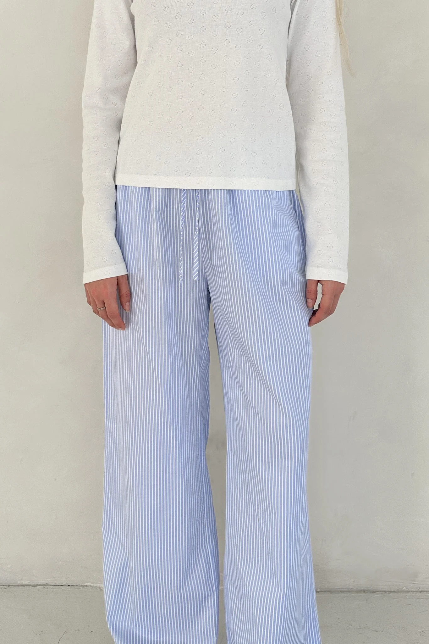 Homebody Periwinkle Striped Lounge Pants - Image 4