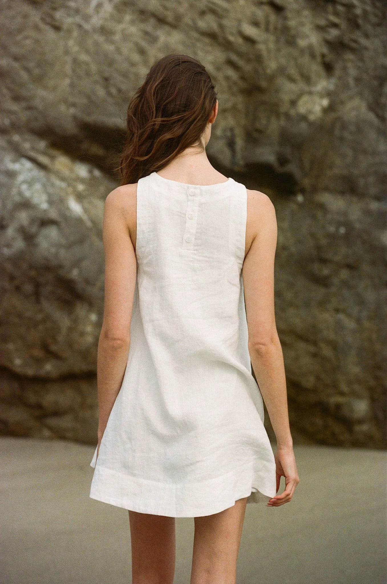 Isla 100% Linen Mini Dress - Image 8