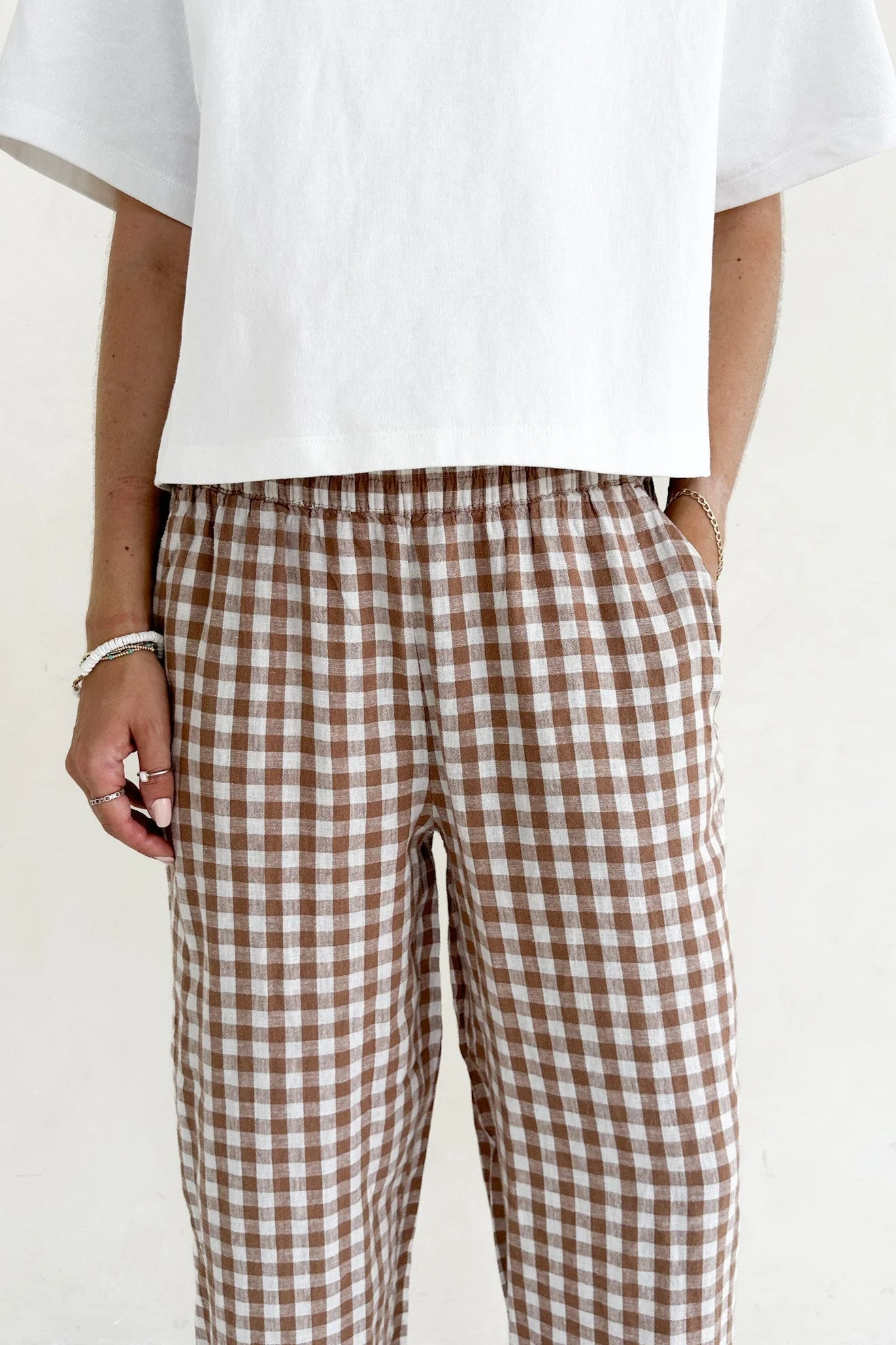 Isla Gingham Checkered Pant - Image 4