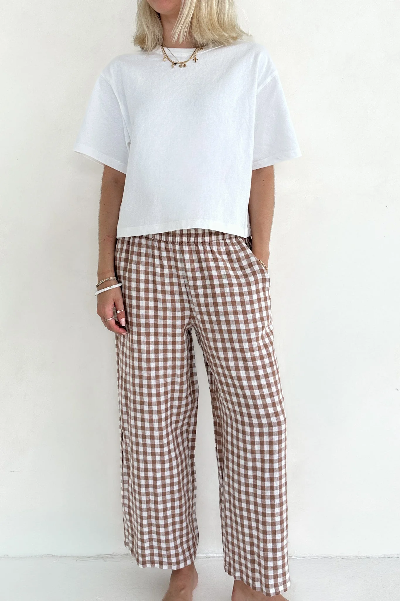 Isla Gingham Checkered Pant - Image 5