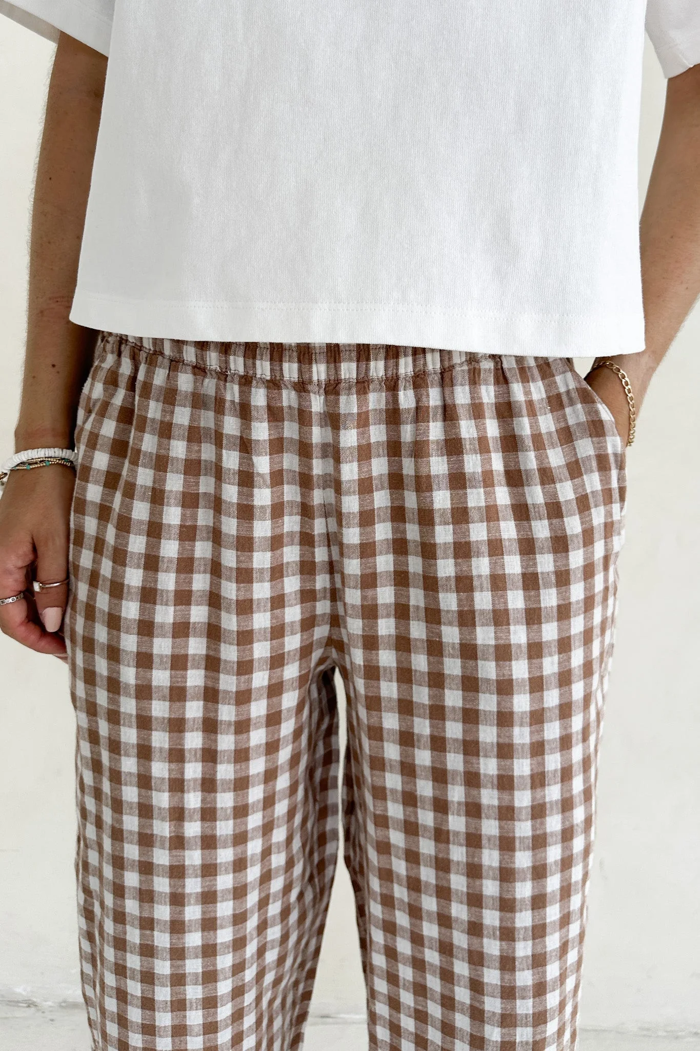 Isla Gingham Checkered Pant - Image 7