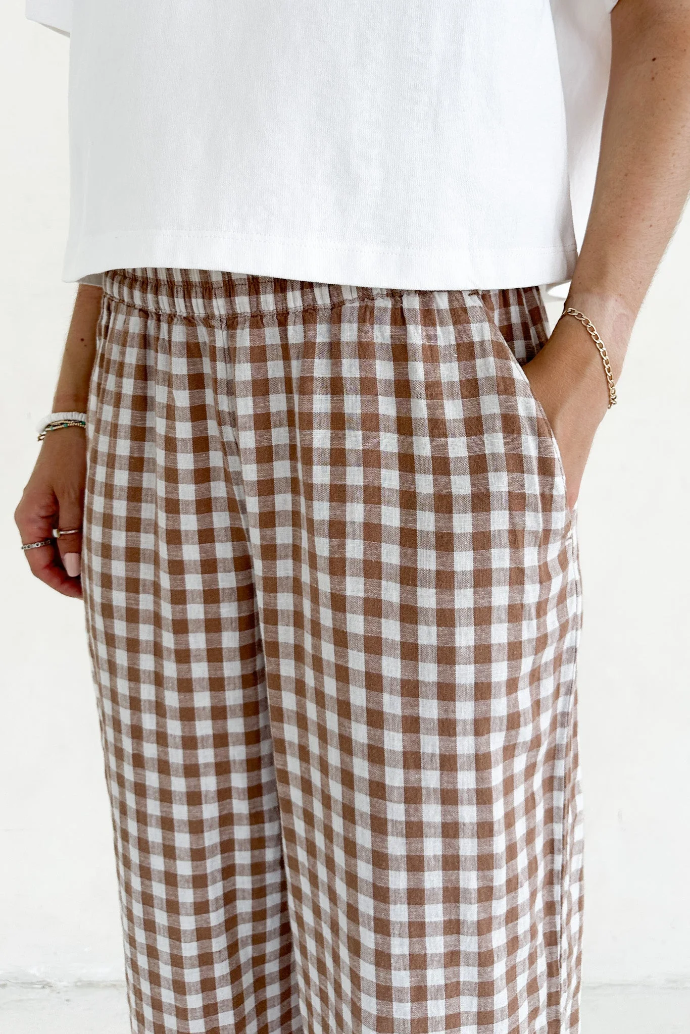 Isla Gingham Checkered Pant - Image 8